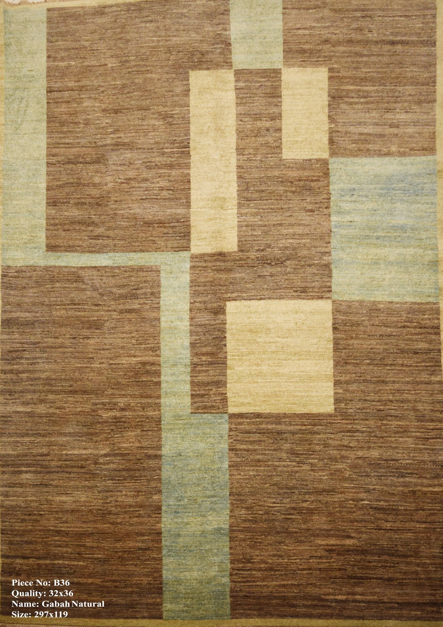 Poseidon Blauwe Gabbah Tapijt 297x199 - Omid Carpets