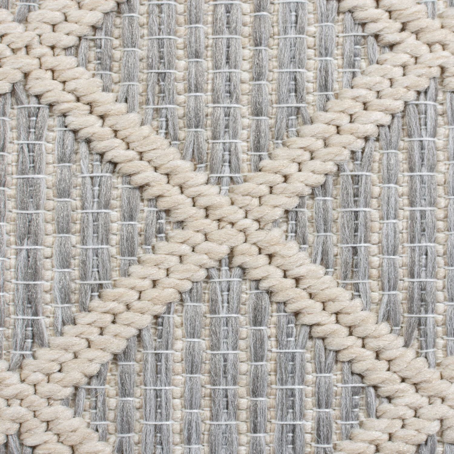 Grijs Tapijt Laagpolig Vloerkleed Omid Indoor/Outdoor