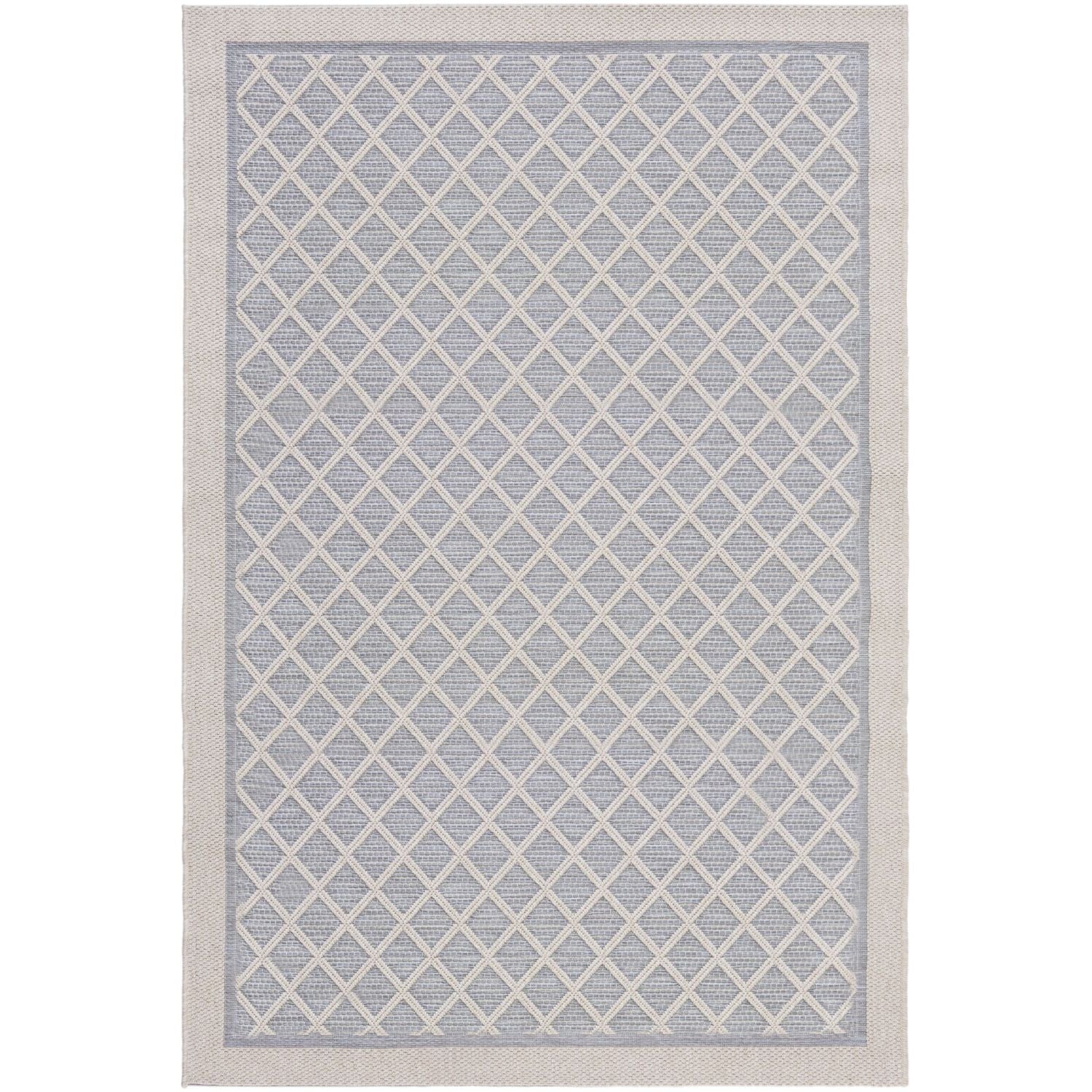 Grijs Tapijt Laagpolig Vloerkleed Omid Indoor/Outdoor