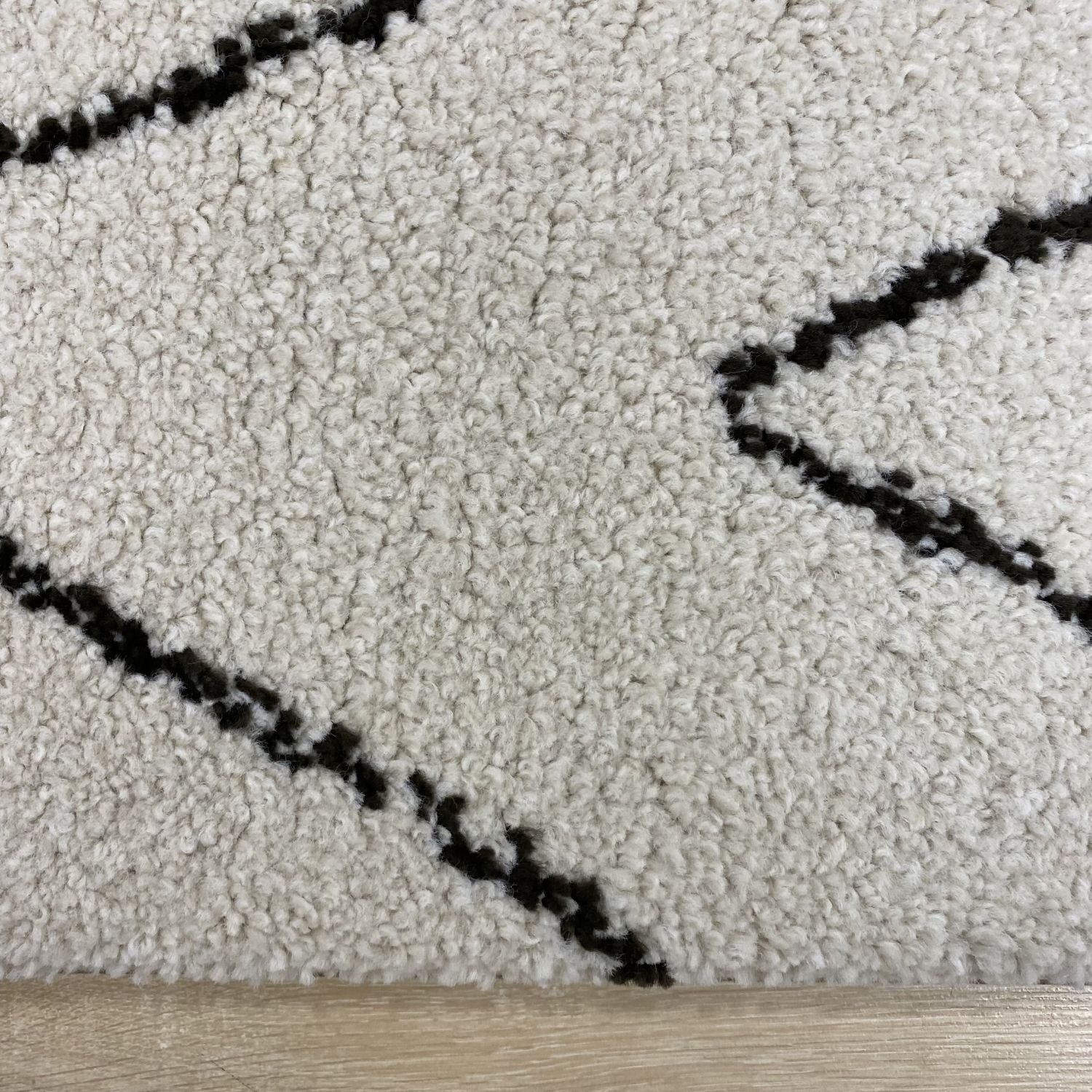 Beige Tapijt Dik Hoogpolig Vloerkleed Omid Berber