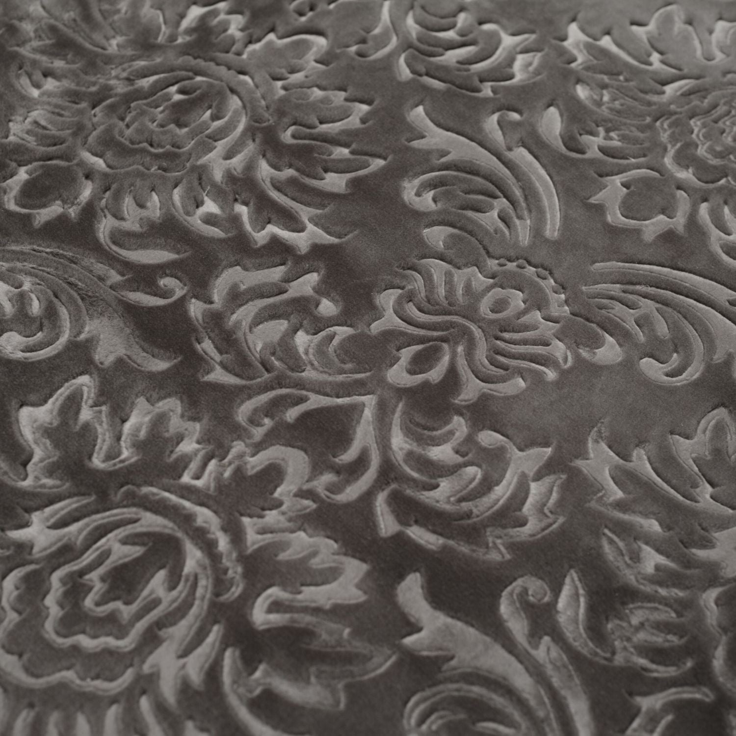 Grijs Tapijt Laagpolig Vloerkleed Omid 3D Flowers