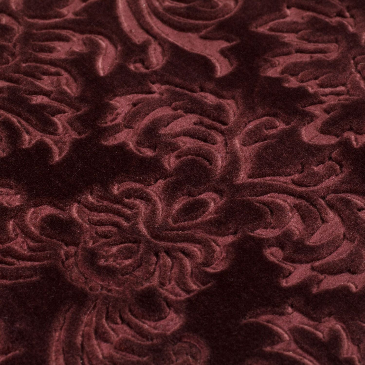 Mauve Tapijt Laagpolig Vloerkleed Omid 3D Flowers