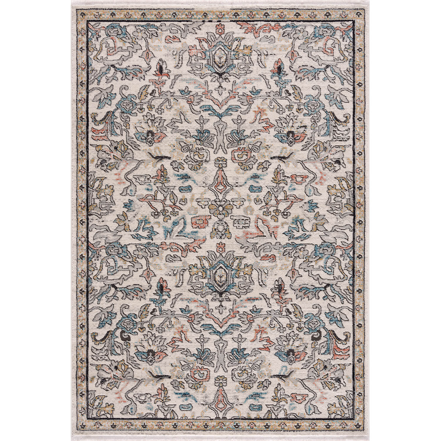 Blauw Tapijt Laagpolig Vintage Vloerkleed - Omid Vintage Lifestyle 1 - Omid Carpets