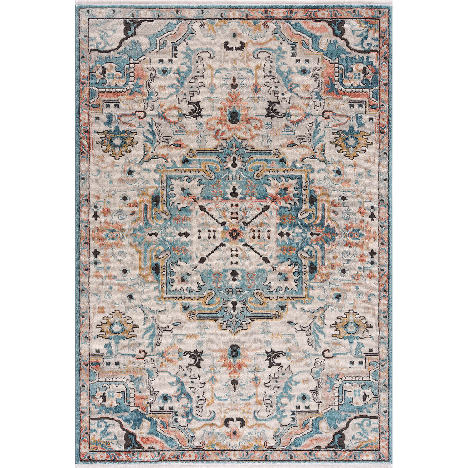 Blauw Tapijt Laagpolig Vintage Vloerkleed - Omid Vintage Lifestyle 2 - Omid Carpets