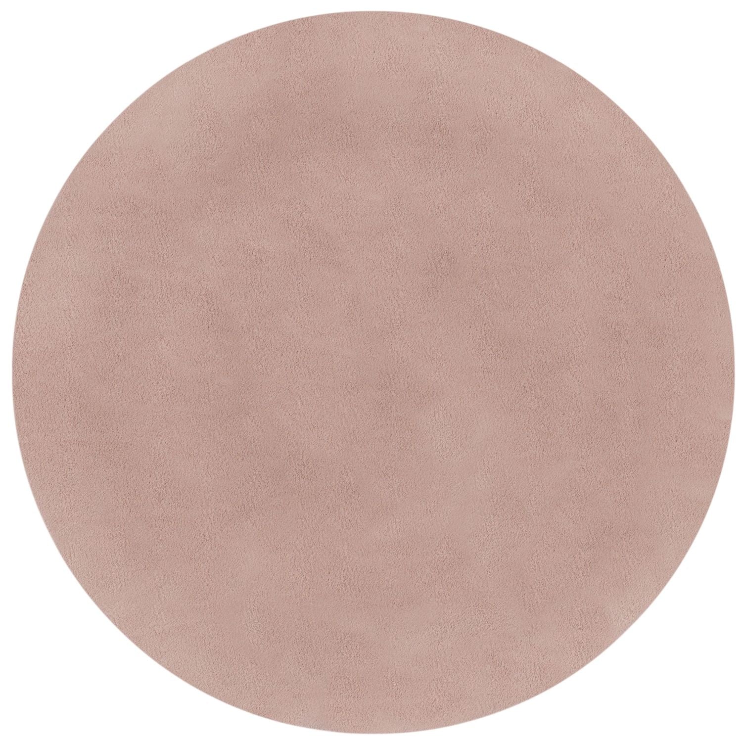 Roze Tapijt Laagpolig Vloerkleed Omid Effen Elegant