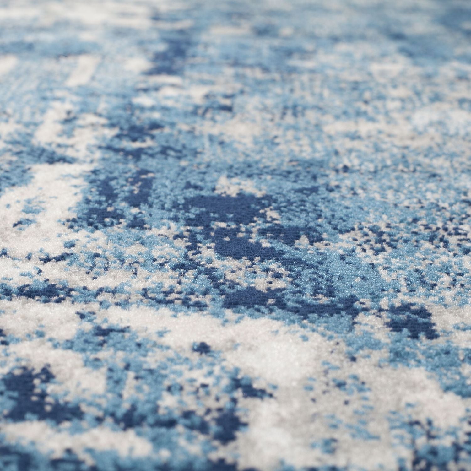 Blauw Tapijt Laagpolig Vloerkleed Omid Feeling Good