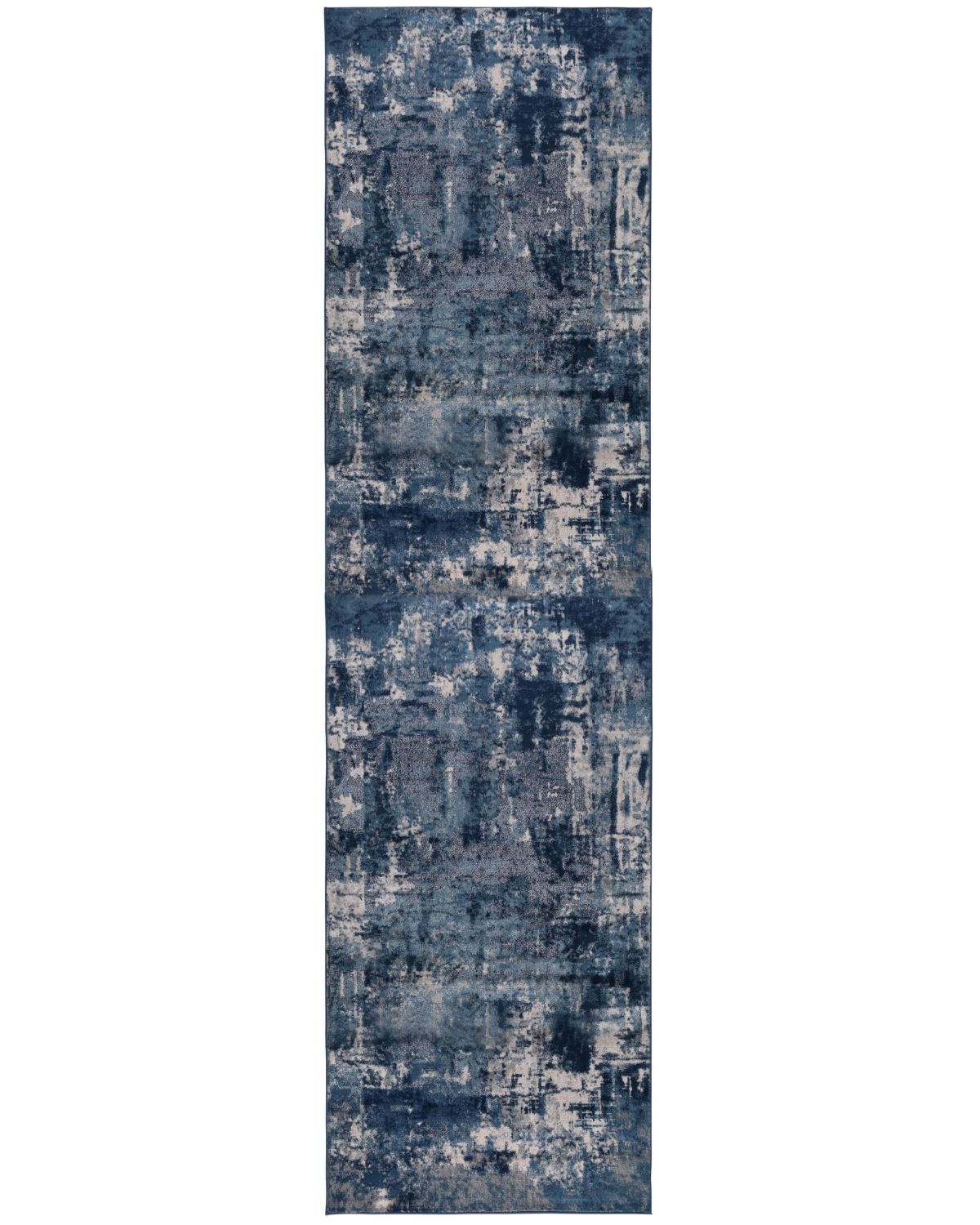 Blauw Tapijt Laagpolig Vloerkleed Omid Feeling Good