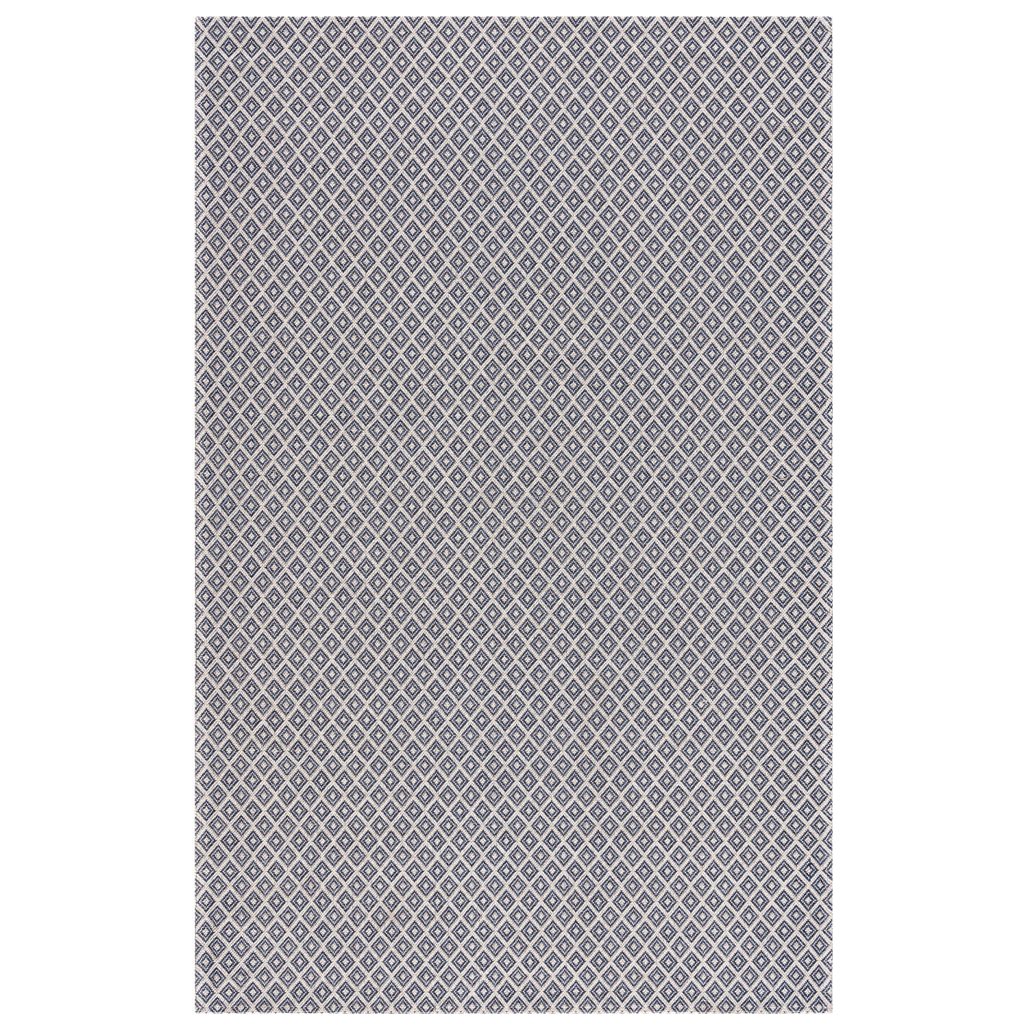 Blauw Tapijt Vlakgeweven  Vloerkleed - Omid Vlakgeweven - Gemakkelijk in onderhoud - Omid Carpets