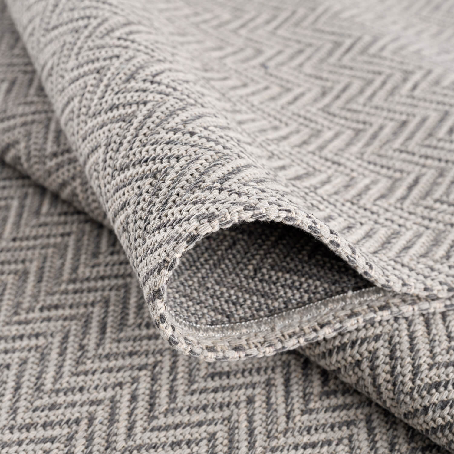 Antraciet Tapijt Vlakgeweven Vloerkleed - Omid Vlakgeweven - Gemakkelijk in onderhoud 2 - Omid Carpets