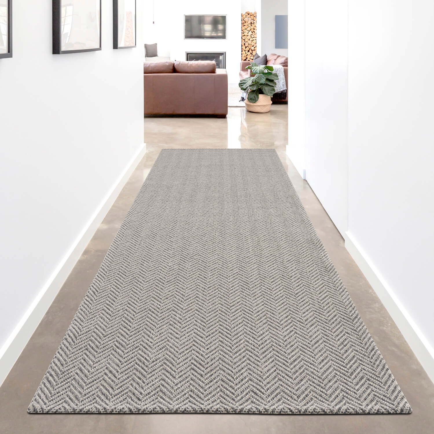 Antraciet Tapijt Vlakgeweven Vloerkleed - Omid Vlakgeweven - Gemakkelijk in onderhoud 2 - Omid Carpets