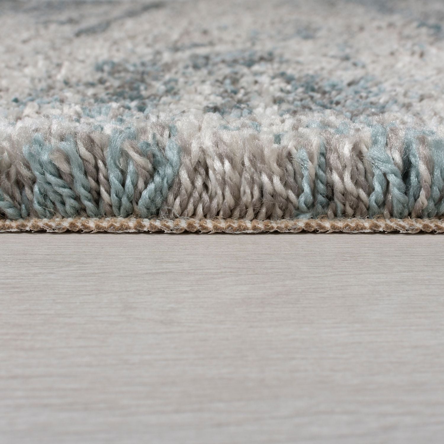 Blauw Tapijt Hoogpolig Vloerkleed - Omid Scandinavian