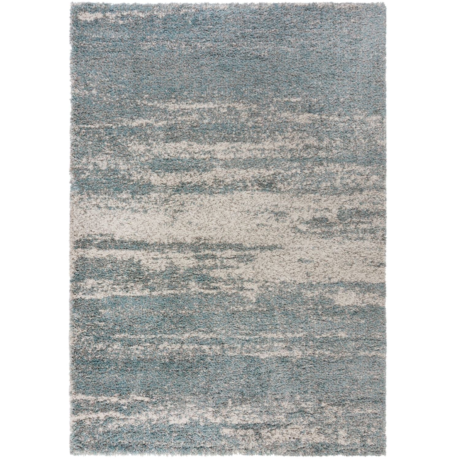 Blauw Tapijt Hoogpolig Vloerkleed - Omid Scandinavian