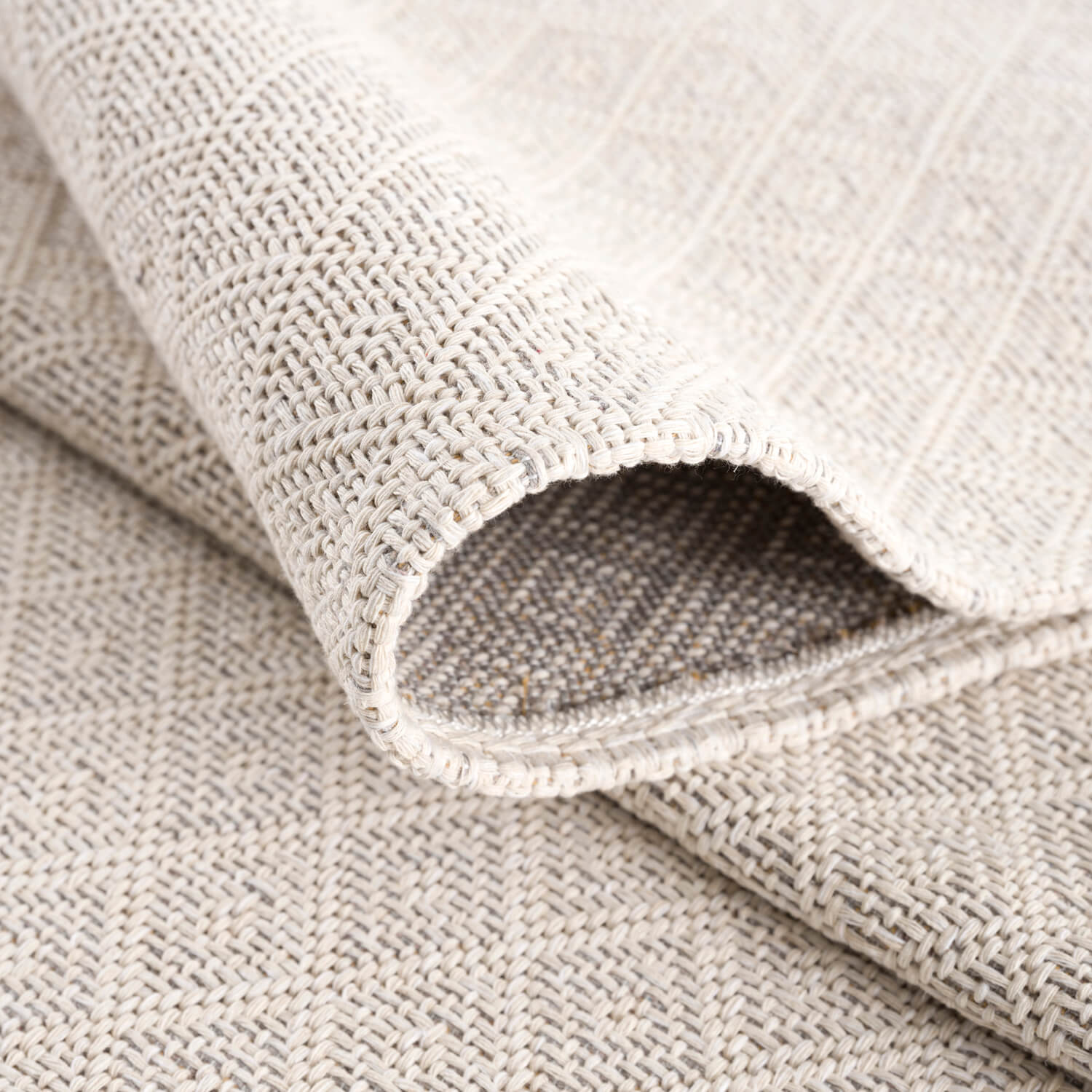 Beige Tapijt Vlakgeweven Vloerkleed - Omid Vlakgeweven - Gemakkelijk in onderhoud - Omid Carpets