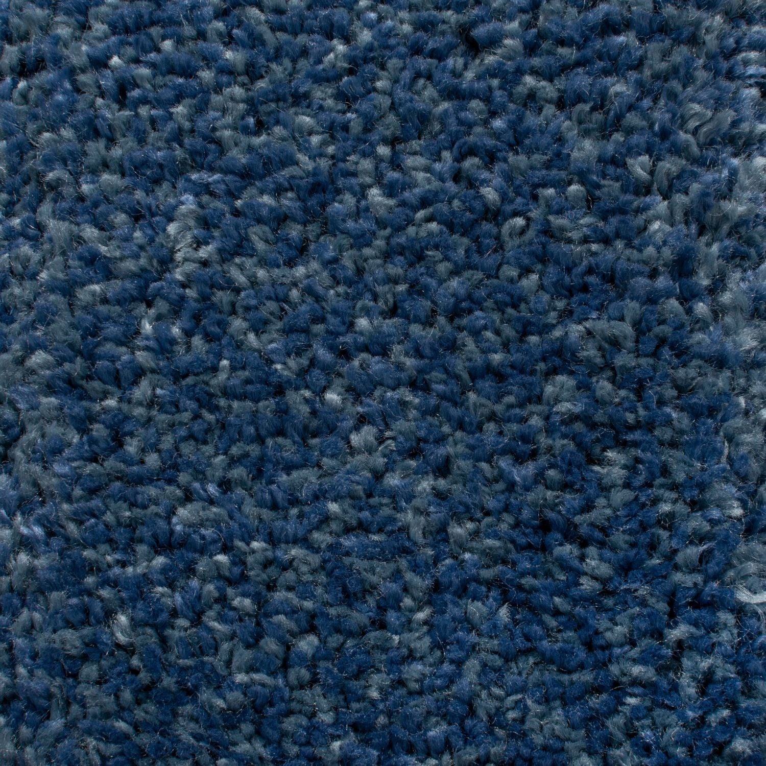 Blauw Tapijt Hoogpolig Vloerkleed - Omid Rainbow Waves
