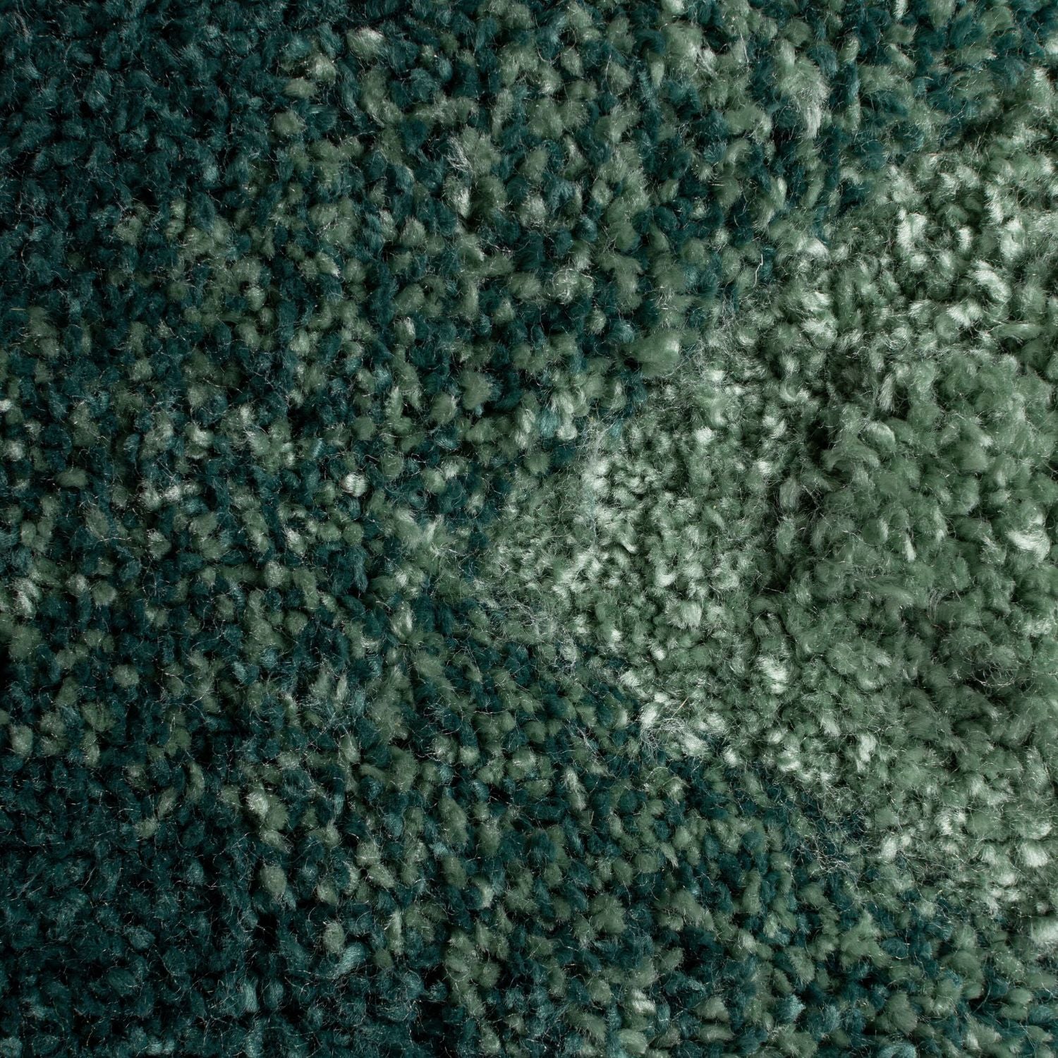 Groen Tapijt Hoogpolig Vloerkleed - Omid Rainbow Waves
