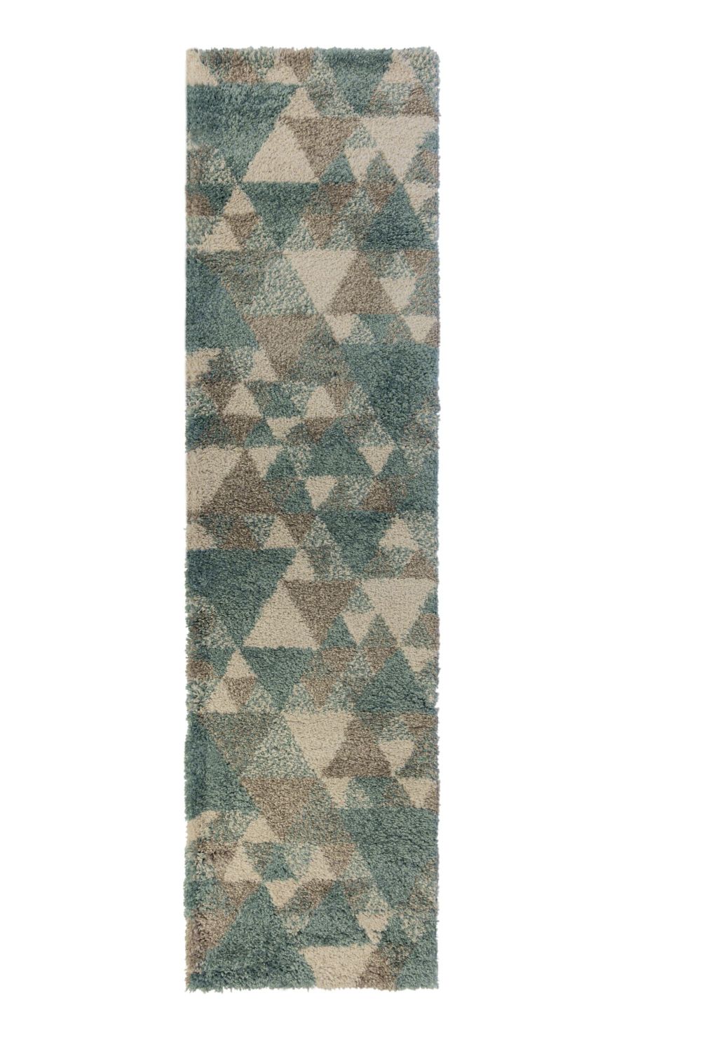 Blauw Tapijt Loper Hoogpolig Vloerkleed - Omid Scandinavian
