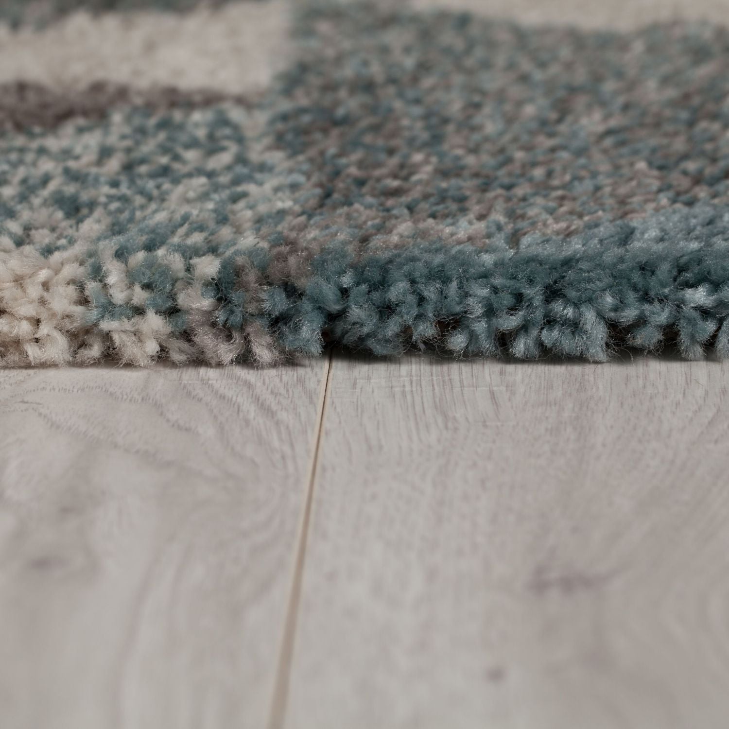 Blauw Tapijt Hoogpolig Vloerkleed - Omid Scandinavian