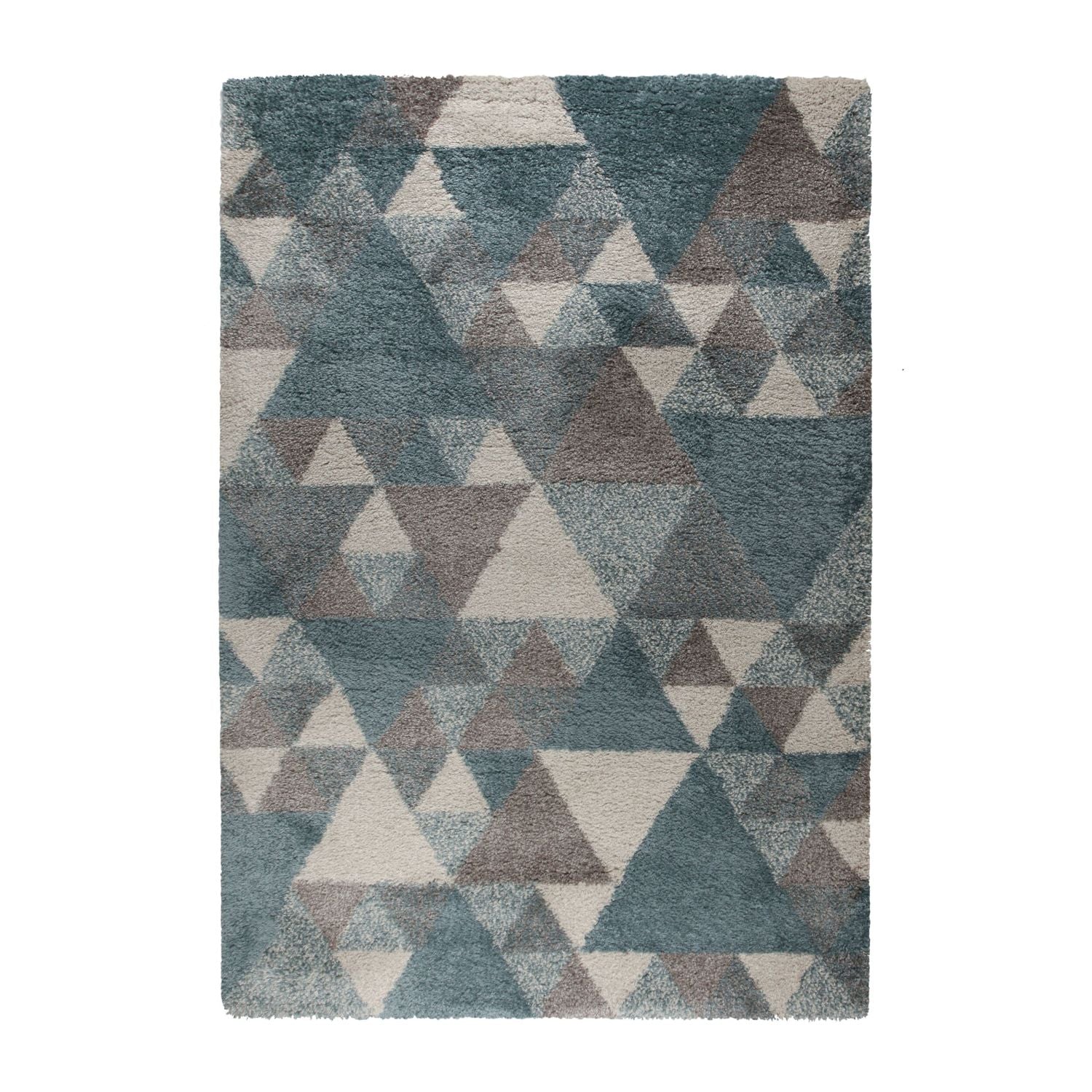 Blauw Tapijt Hoogpolig Vloerkleed - Omid Scandinavian