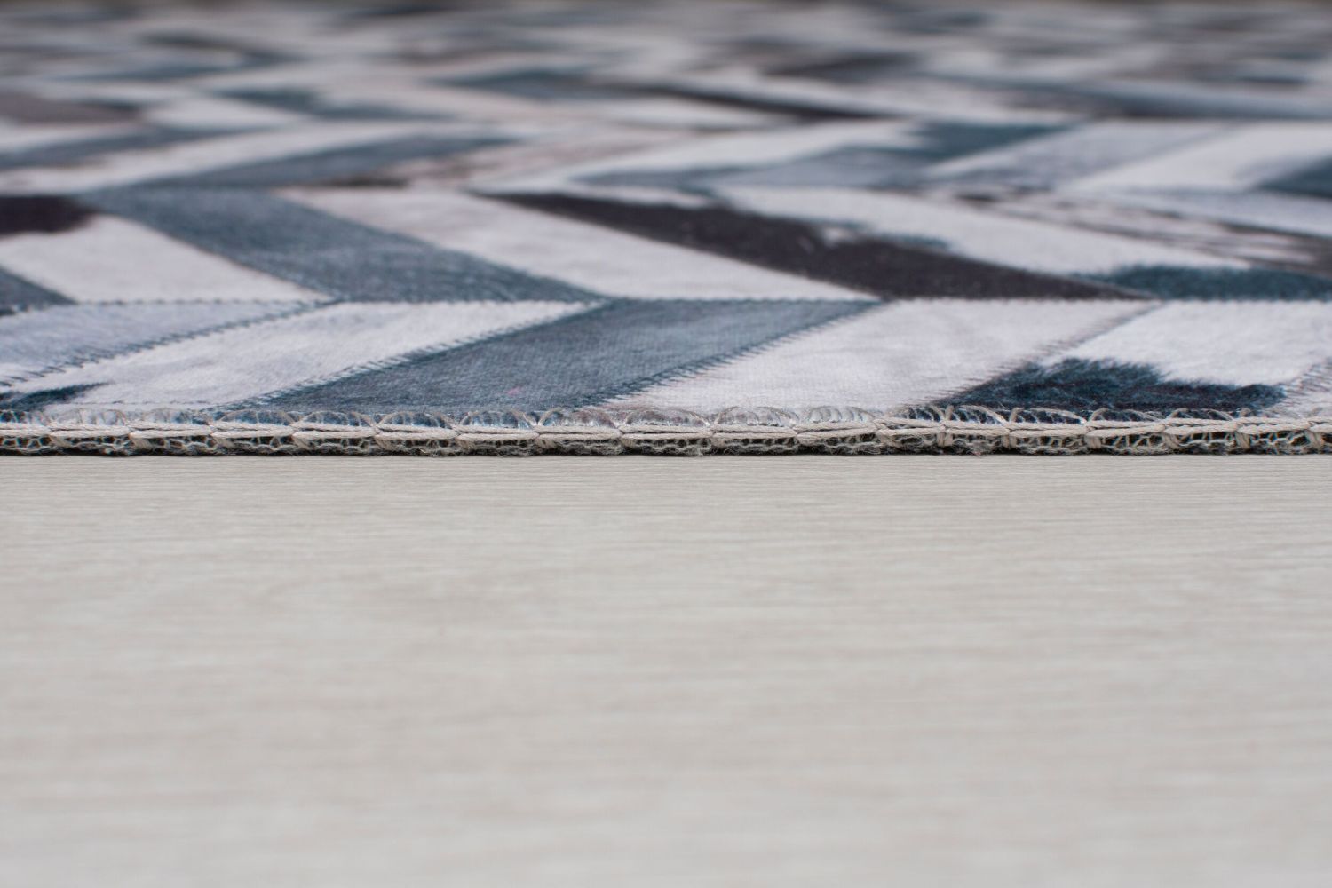 Blauw Tapijt Vlakgeweven Vloerkleed - Omid Patchwork