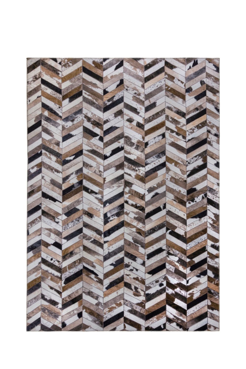 Bruin Tapijt Vlakgeweven Vloerkleed - Omid Patchwork