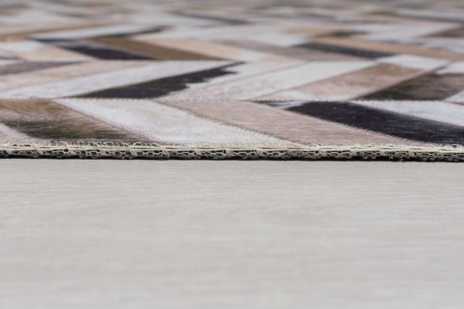 Bruin Tapijt Vlakgeweven Vloerkleed - Omid Patchwork