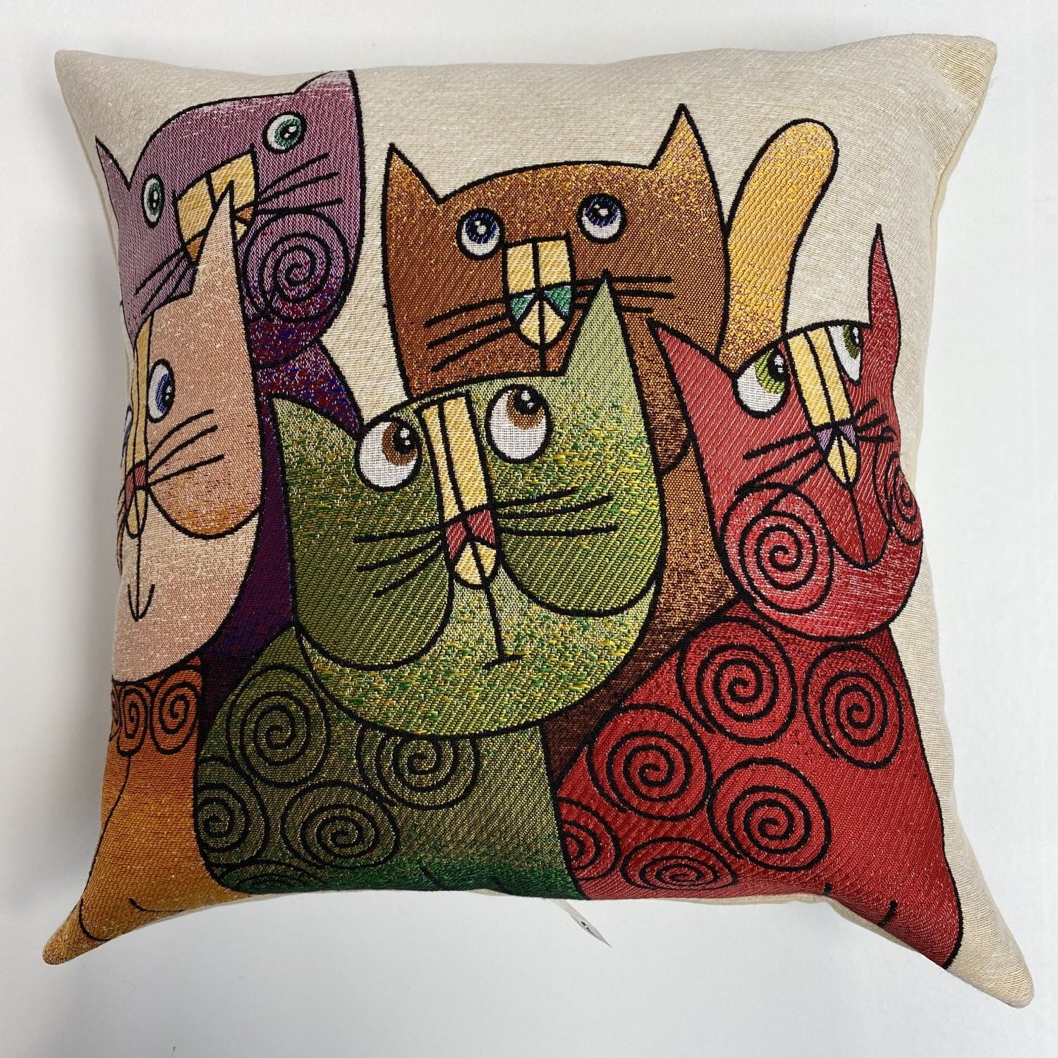 Cat Pillow 45x45cm - Pillow Cover - Cat Lover Gift - Cat Owner Gift - Cat Lover Gift Women - Cat Gifts for Cat Lovers - Fun Pillow