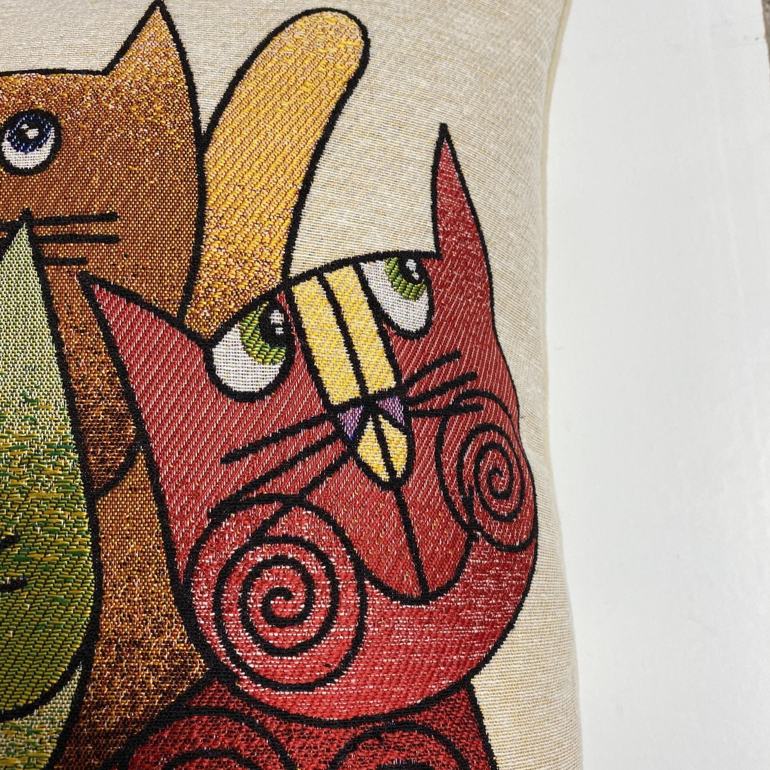 Cat Pillow 45x45cm - Pillow Cover - Cat Lover Gift - Cat Owner Gift - Cat Lover Gift Women - Cat Gifts for Cat Lovers - Fun Pillow