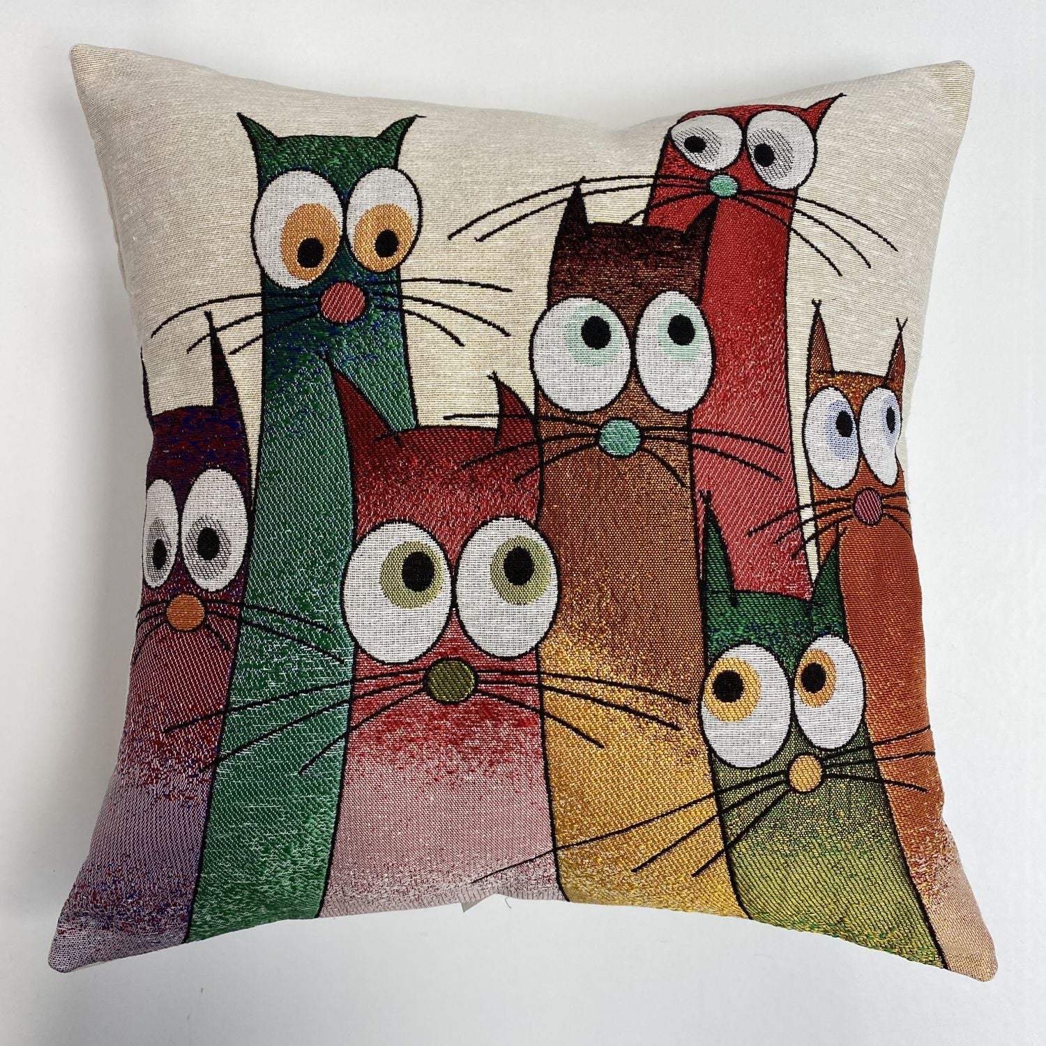 Cat Pillow 45x45cm - Pillow Cover - Cat Lover Gift - Cat Owner Gift - Cat Lover Gift Women - Cat Gifts for Cat Lovers - Fun Pillow