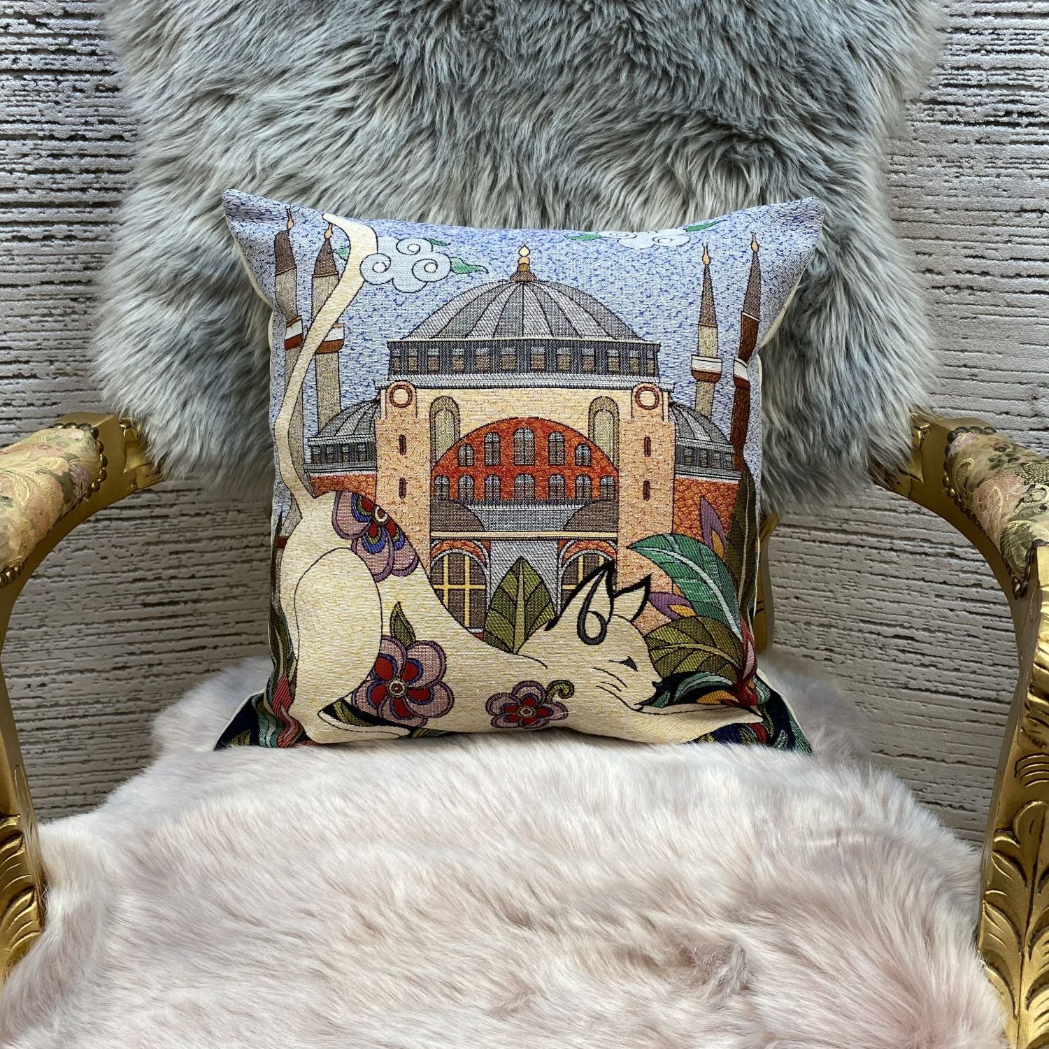 Cat Pillow 45x45cm - Pillow Cover - Cat Lover Gift - Cat Owner Gift - Cat Lover Gift Women - Cat Gifts for Cat Lovers - Fun Pillow