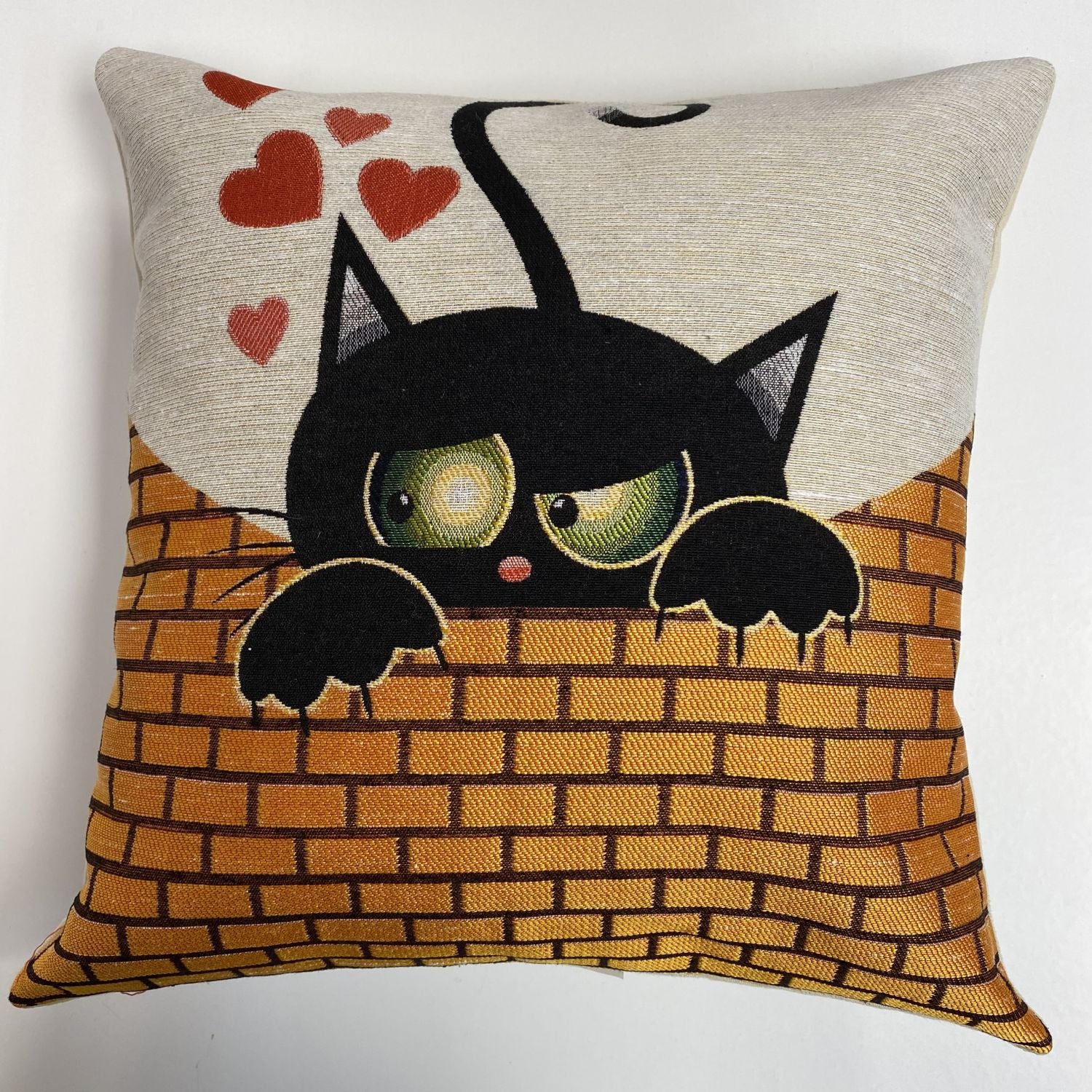 Cat Pillow 45x45cm - Pillow Cover - Cat Lover Gift - Cat Owner Gift - Cat Lover Gift Women - Cat Gifts for Cat Lovers - Fun Pillow