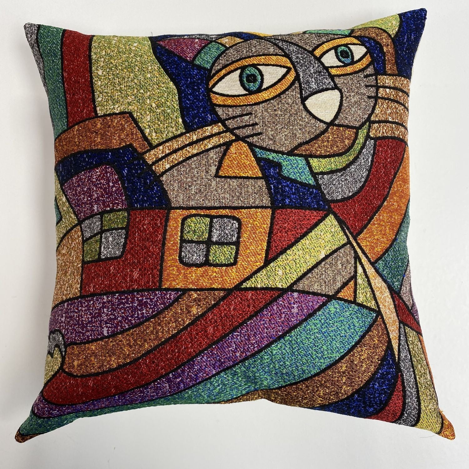 Cat Pillow 45x45cm - Pillow Cover - Cat Lover Gift - Cat Owner Gift - Cat Lover Gift Women - Cat Gifts for Cat Lovers - Fun Pillow