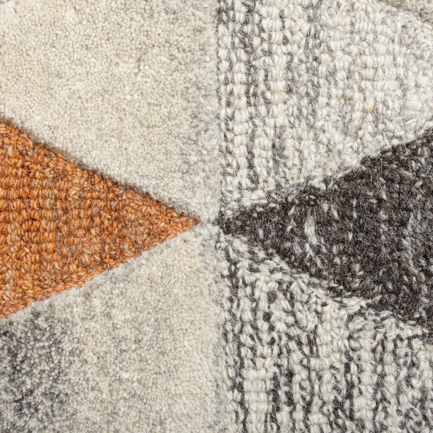 Kleurrijk Tapijt Laagpolig Wollen Vloerkleed - Omid Geometric Wool