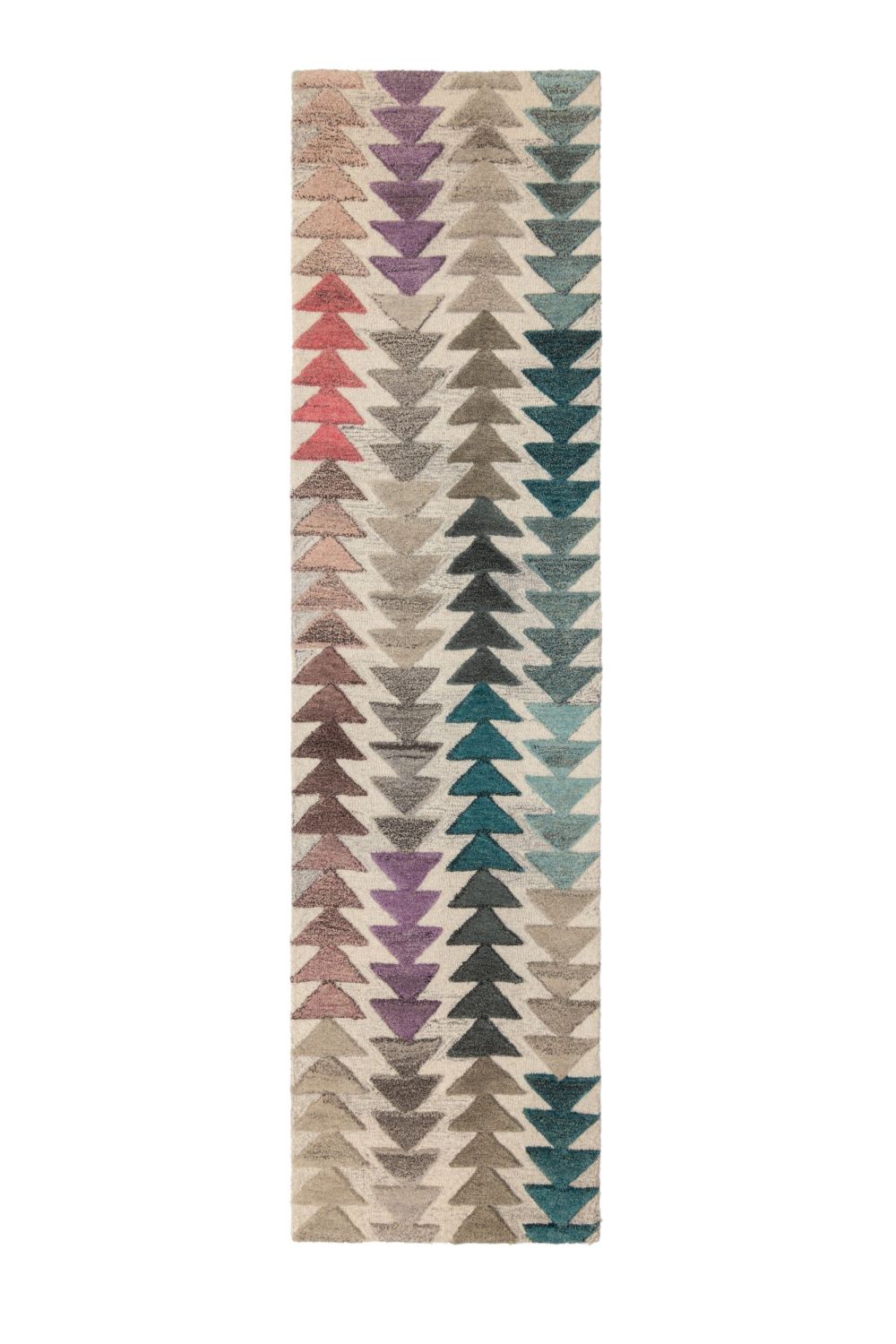 Kleurrijk Tapijt Laagpolig Wollen Vloerkleed - Omid Geometric Wool
