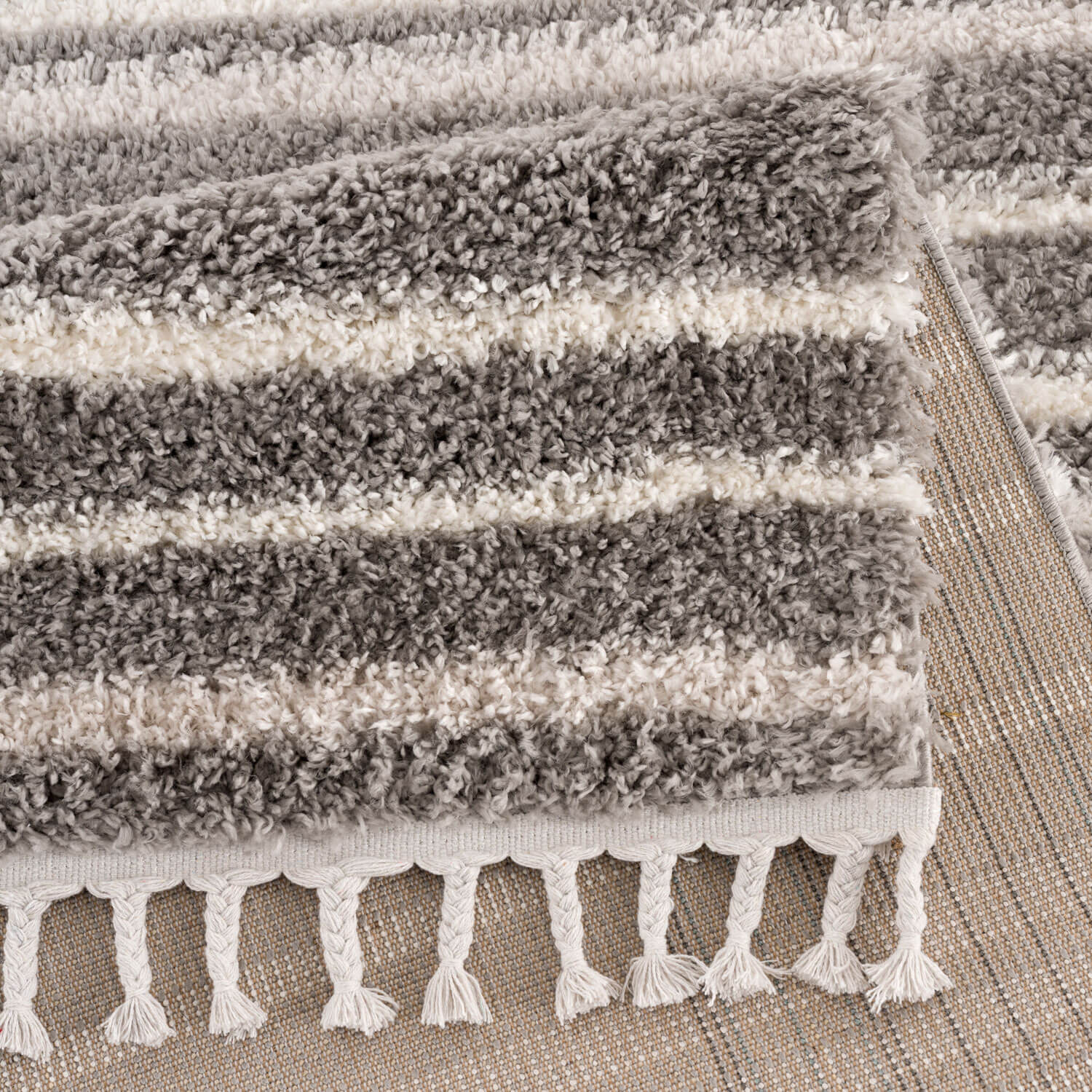 Bruin/Beige Tapijt Hoopolig Vloerkleed - Omid Berber Vibes - Omid Carpets