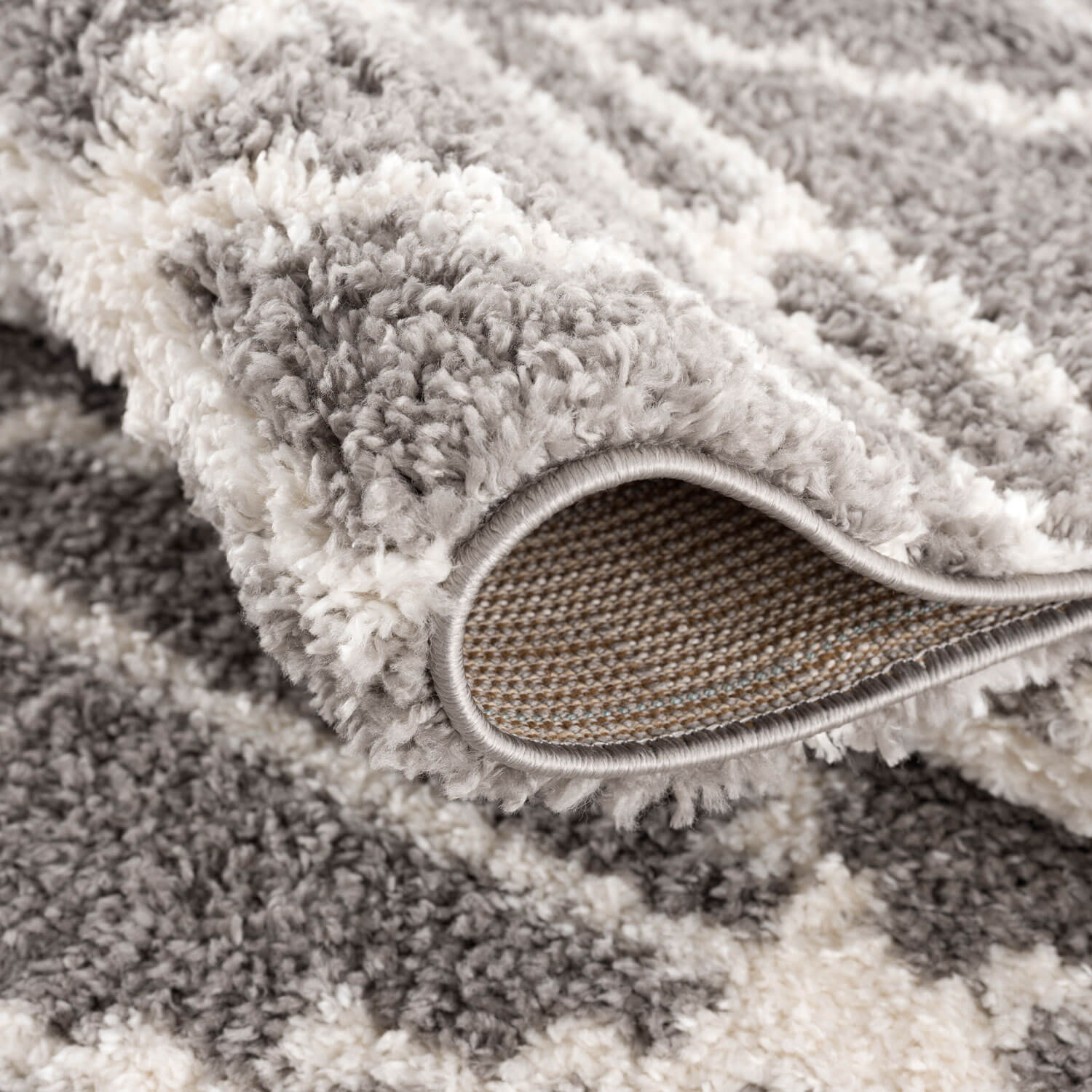 Bruin/Taupe Tapijt Hoopolig  Vloerkleed - Omid Berber Vibes 2 - Omid Carpets