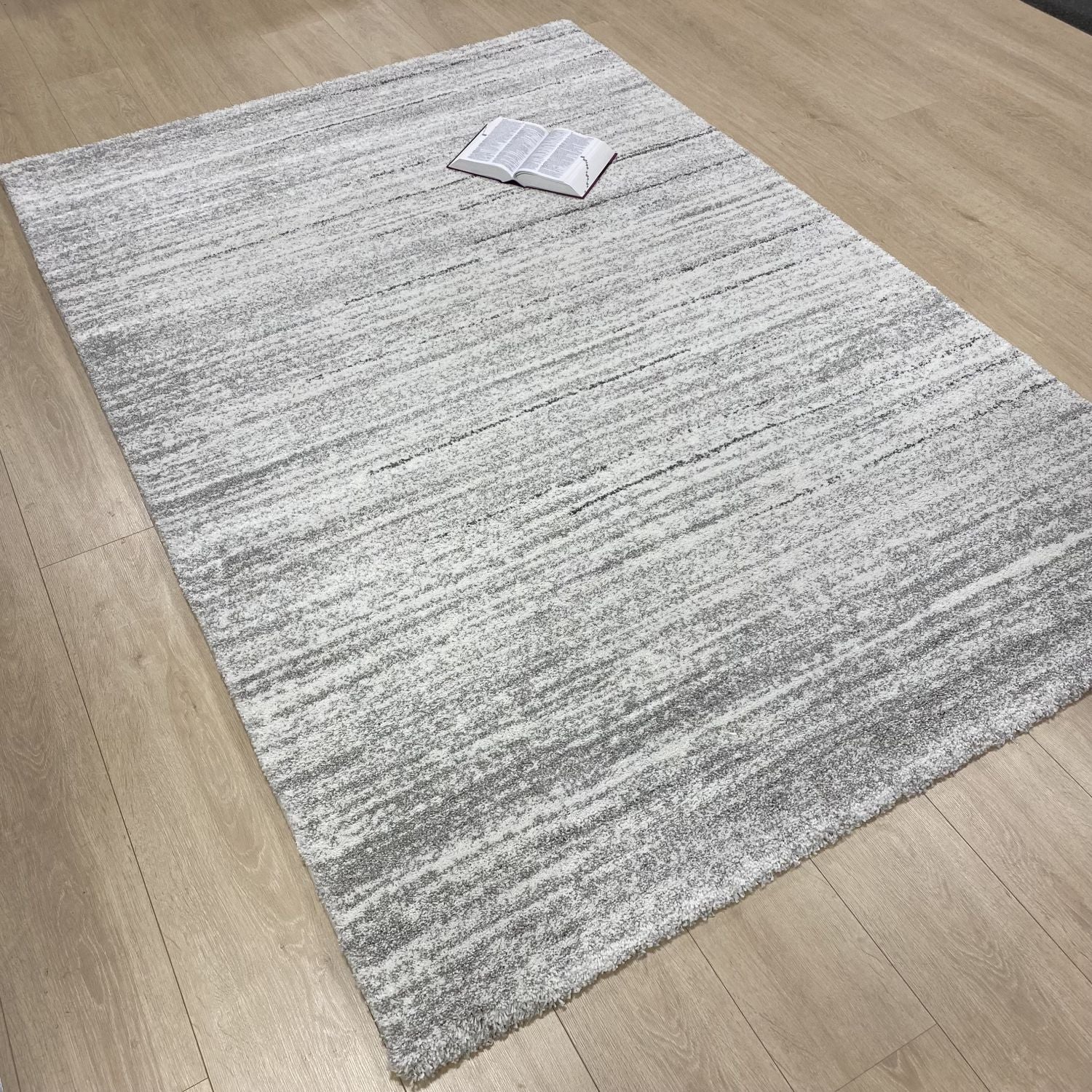 Grijs/Wit Tapijt Dik Vloerkleed Omid Belgian Luxury Ultimate Thickness