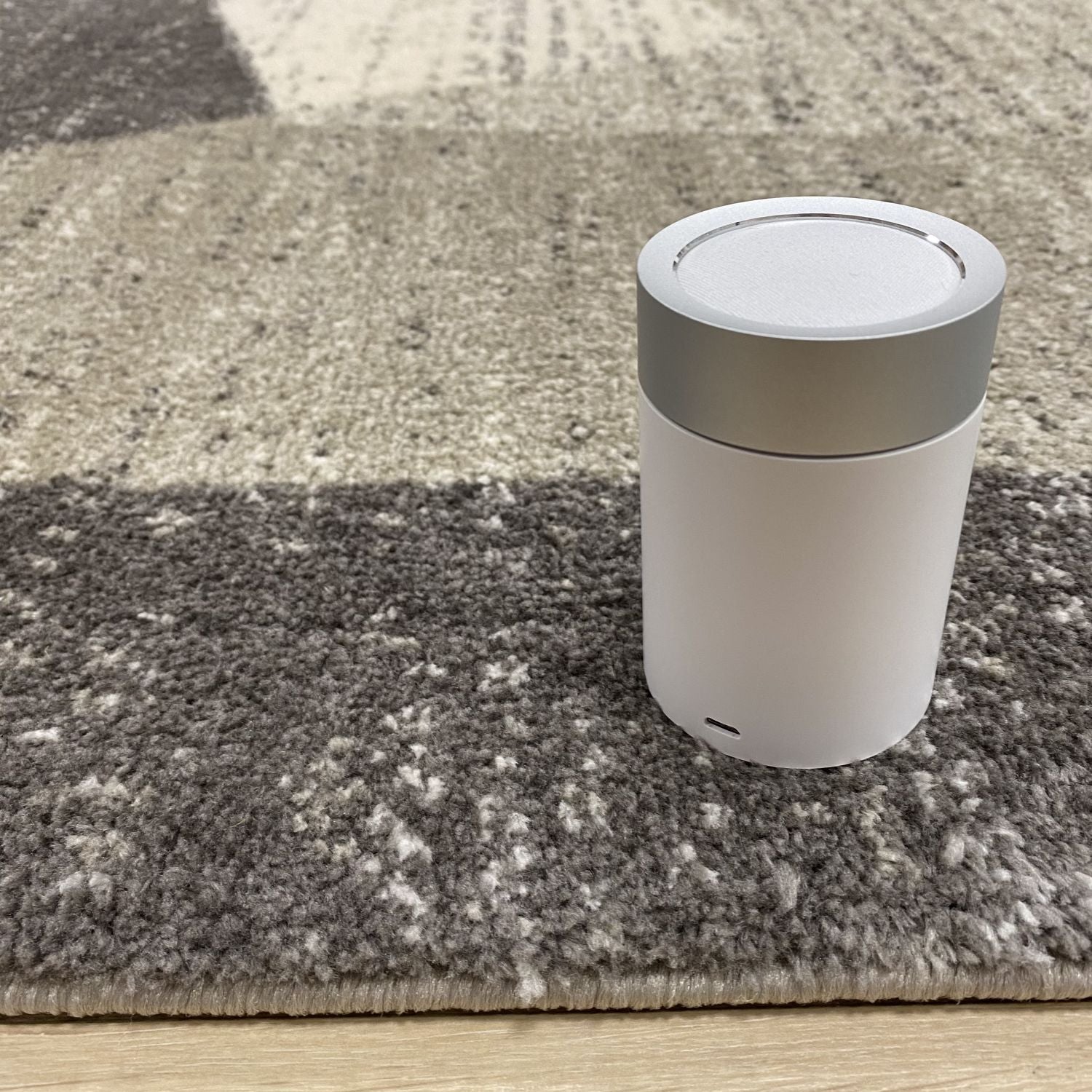 Beige/Grijs Tapijt Dik Laagpolig Vloerkleed Omid Belgian Silky Soft