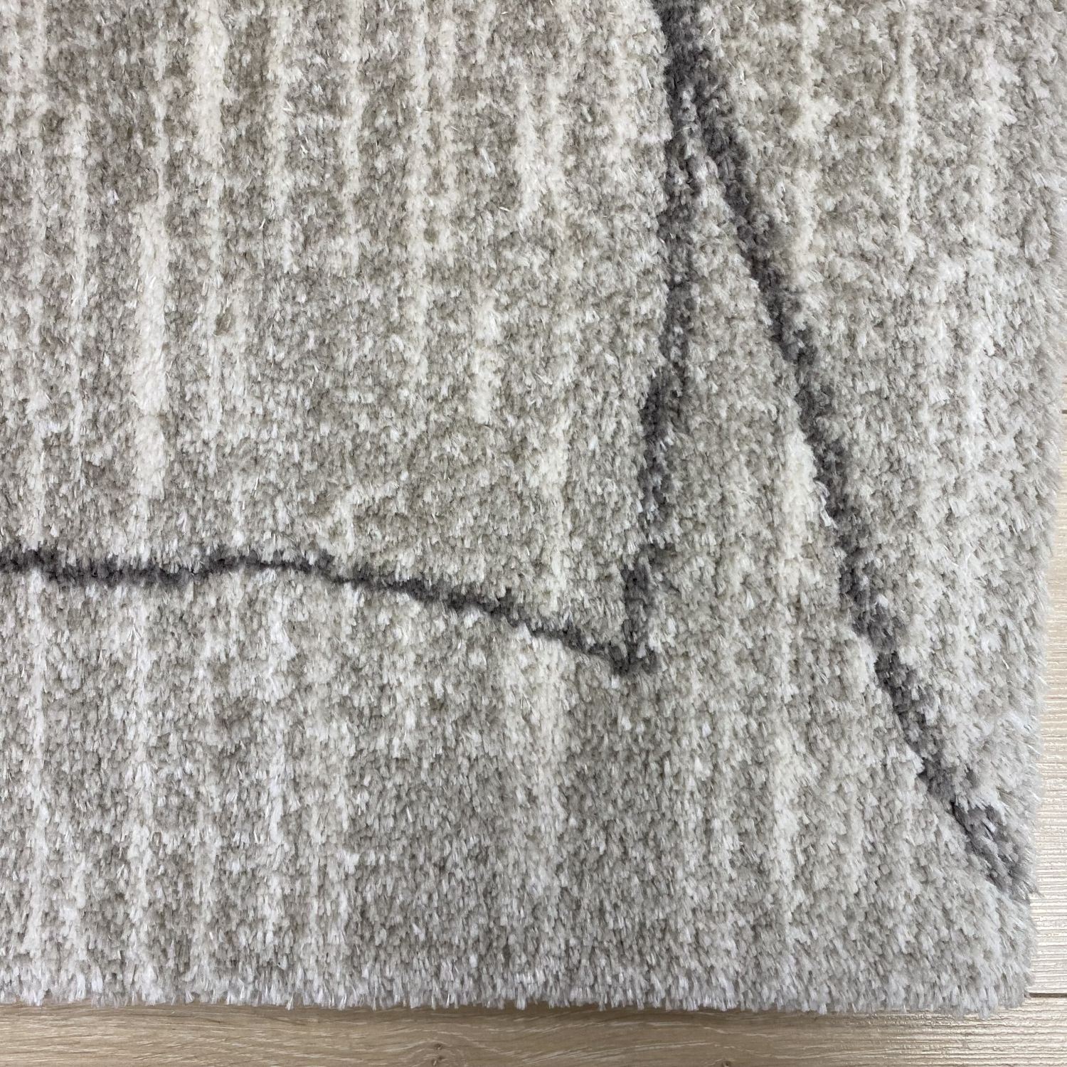 Beige/Crème Tapijt Dik Laagpolig Vloerkleed Omid Belgian Silky Soft