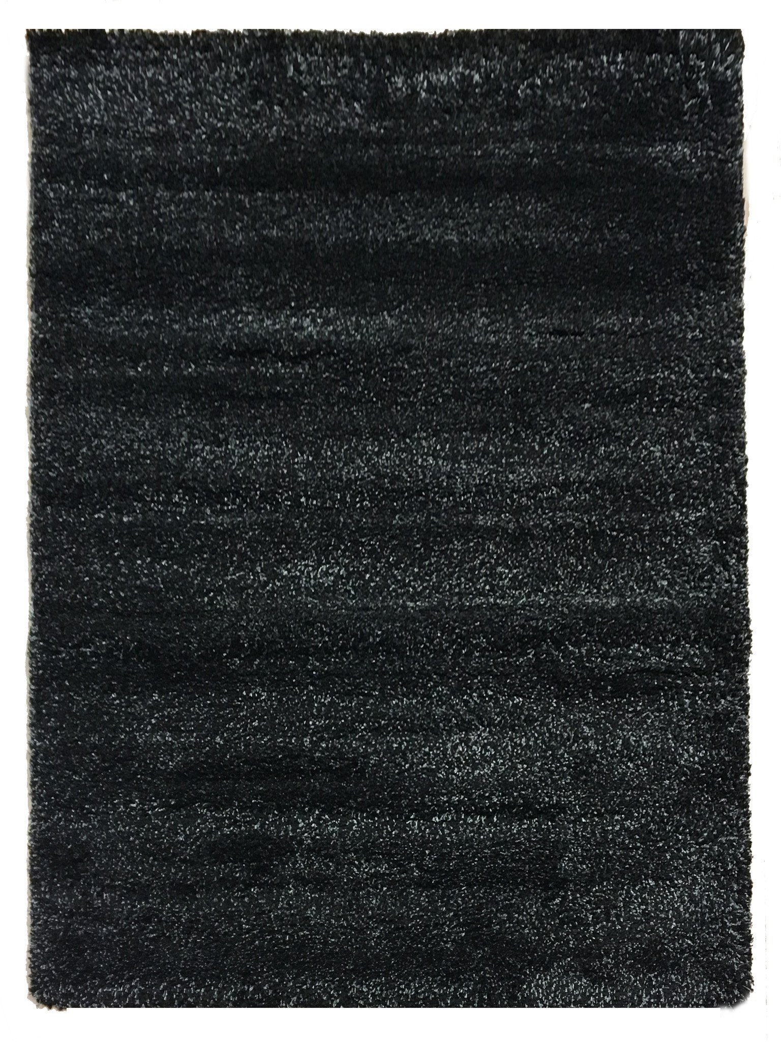 Zwarte Serlon Shaggy Machinale Vloerkleed Kopen Antwerpen - Omid Carpets