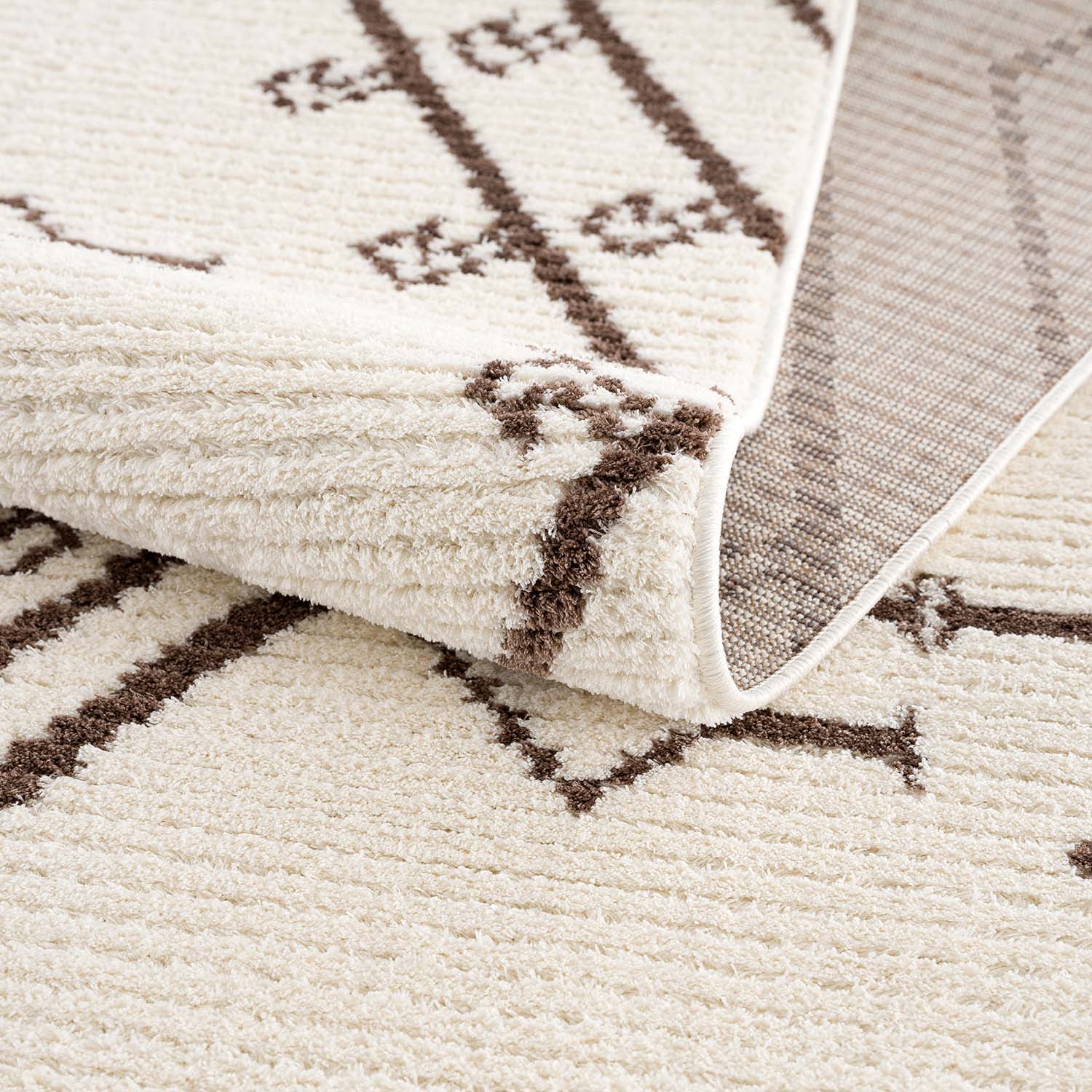 Crème Tapijt Laagpolig Vloerkleed - Omid Scandy