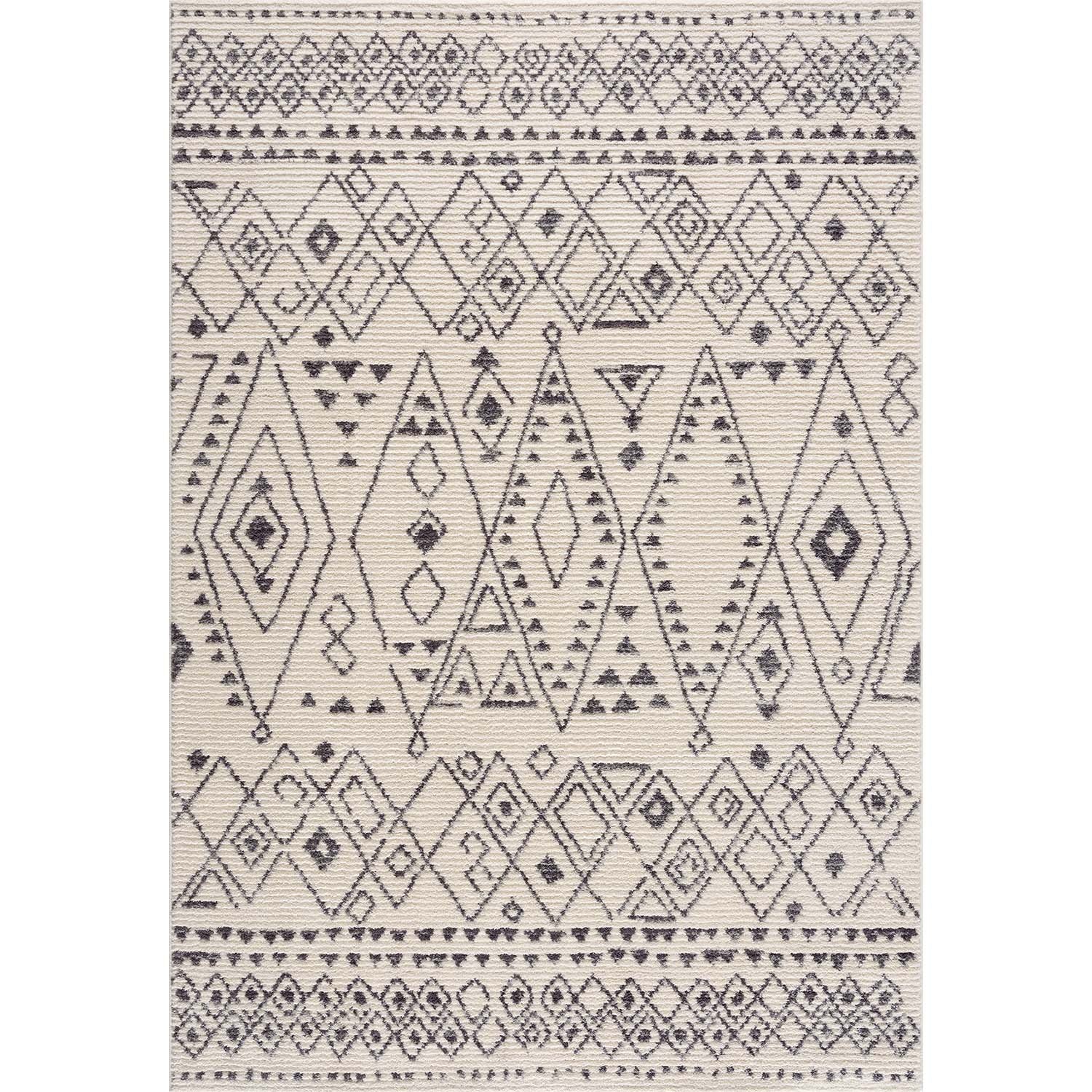 Crème Tapijt Laagpolig Vloerkleed - Omid Scandy