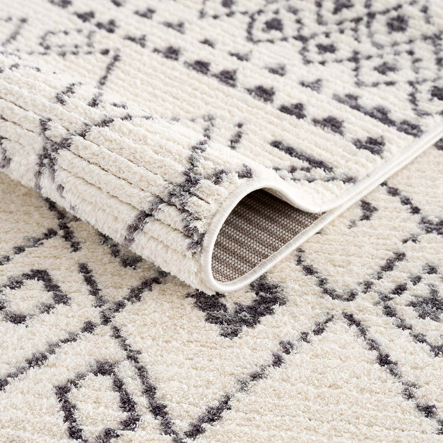 Crème Tapijt Laagpolig Vloerkleed - Omid Scandy