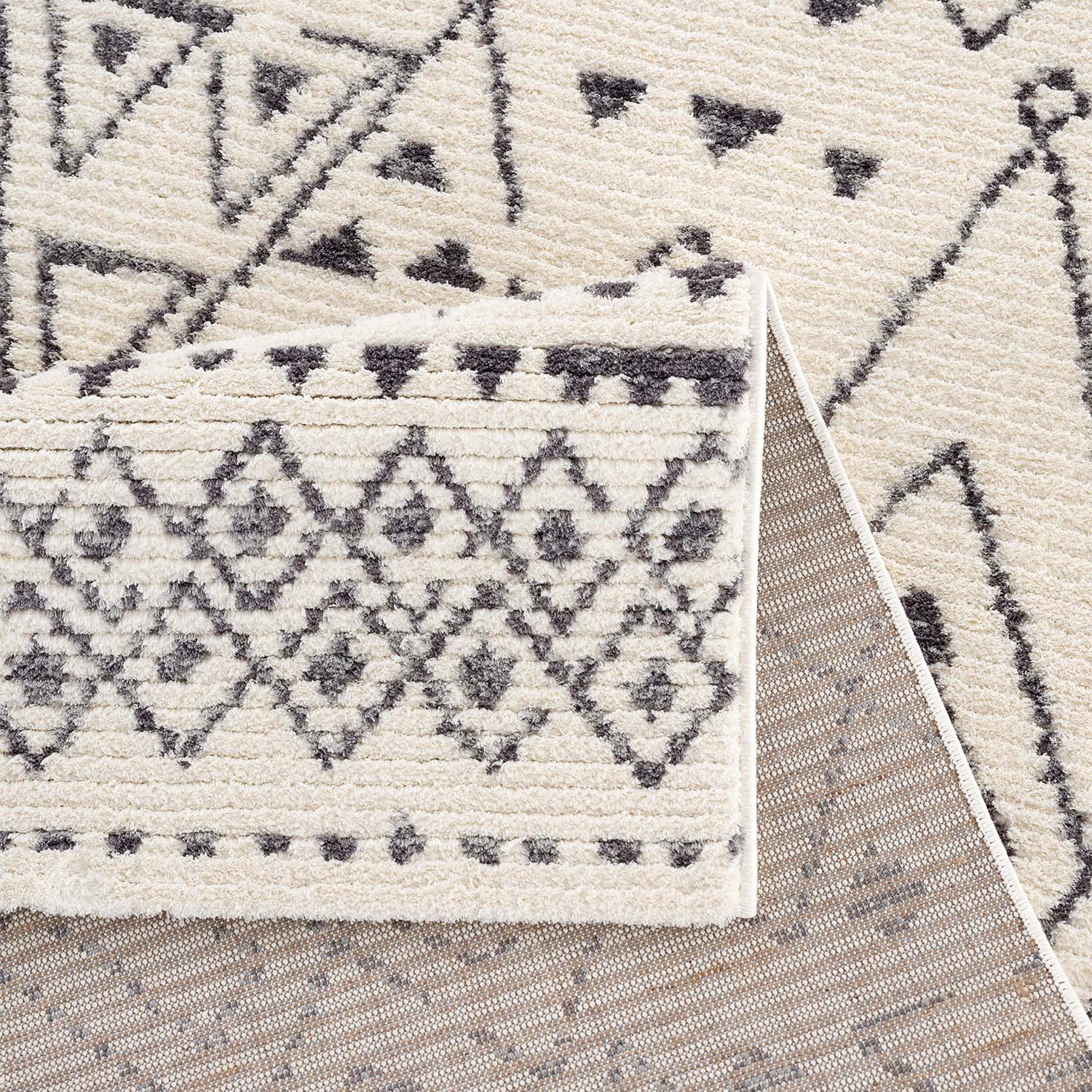 Crème Tapijt Laagpolig Vloerkleed - Omid Scandy