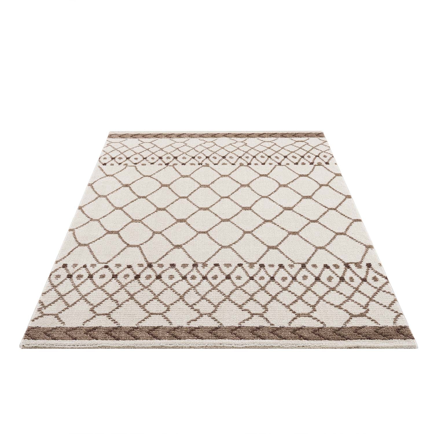 Crème Tapijt Laagpolig Vloerkleed - Omid Scandy