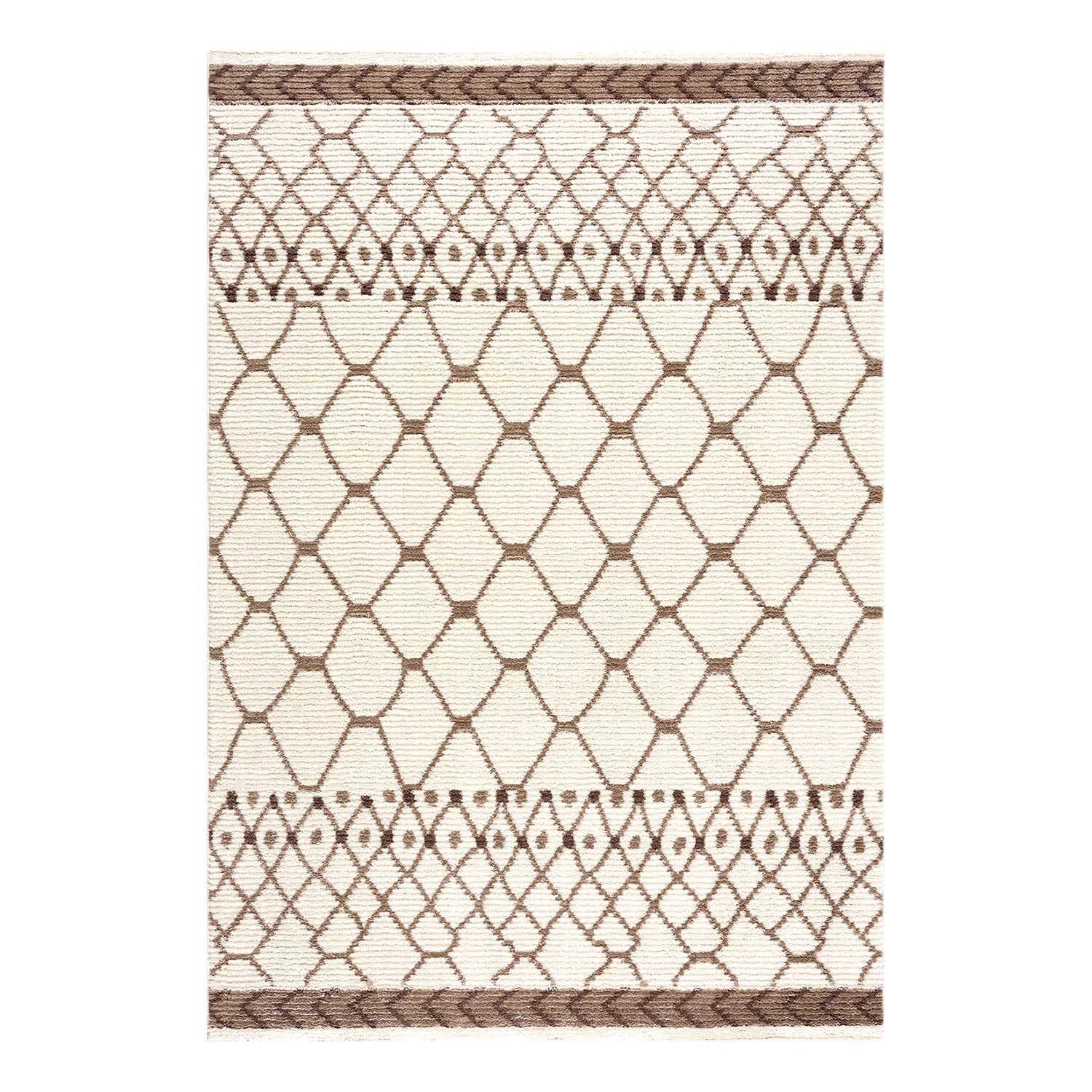 Crème Tapijt Laagpolig Vloerkleed - Omid Scandy