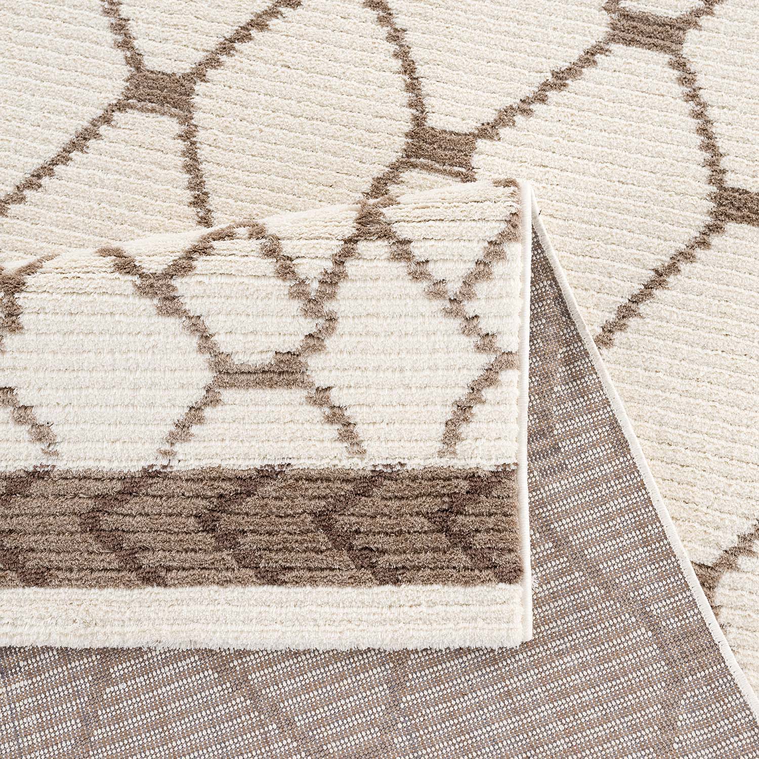 Crème Tapijt Laagpolig Vloerkleed - Omid Scandy