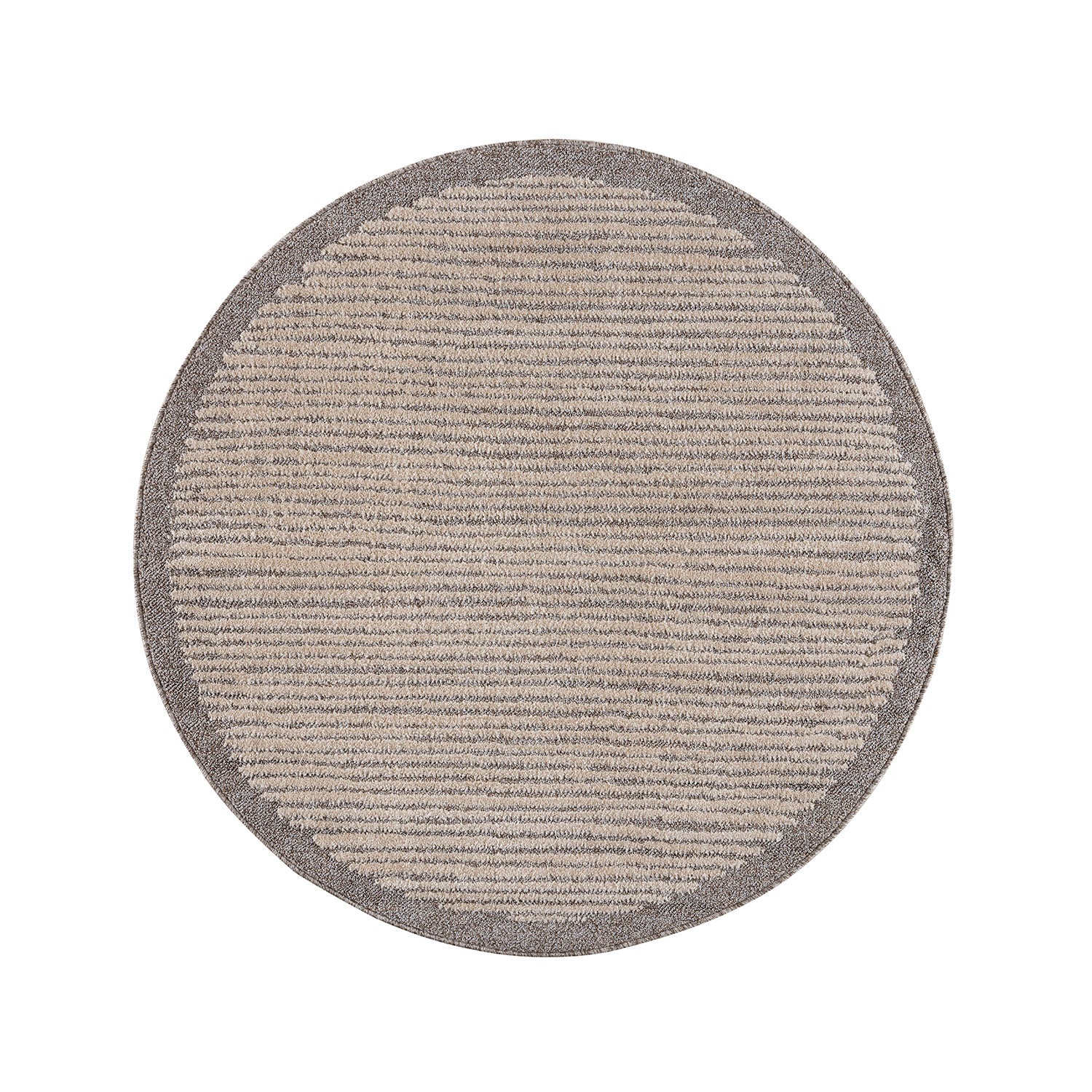 Beige Tapijt Laagpolig Vloerkleed - Omid Modern Carving