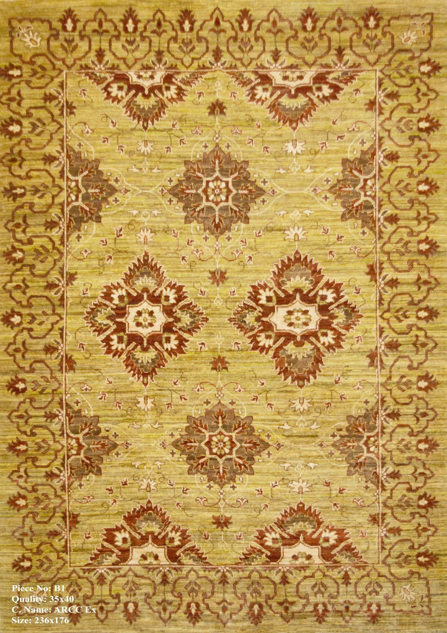 Emerald Gouden Tapijt 236x176 - Omid Carpets