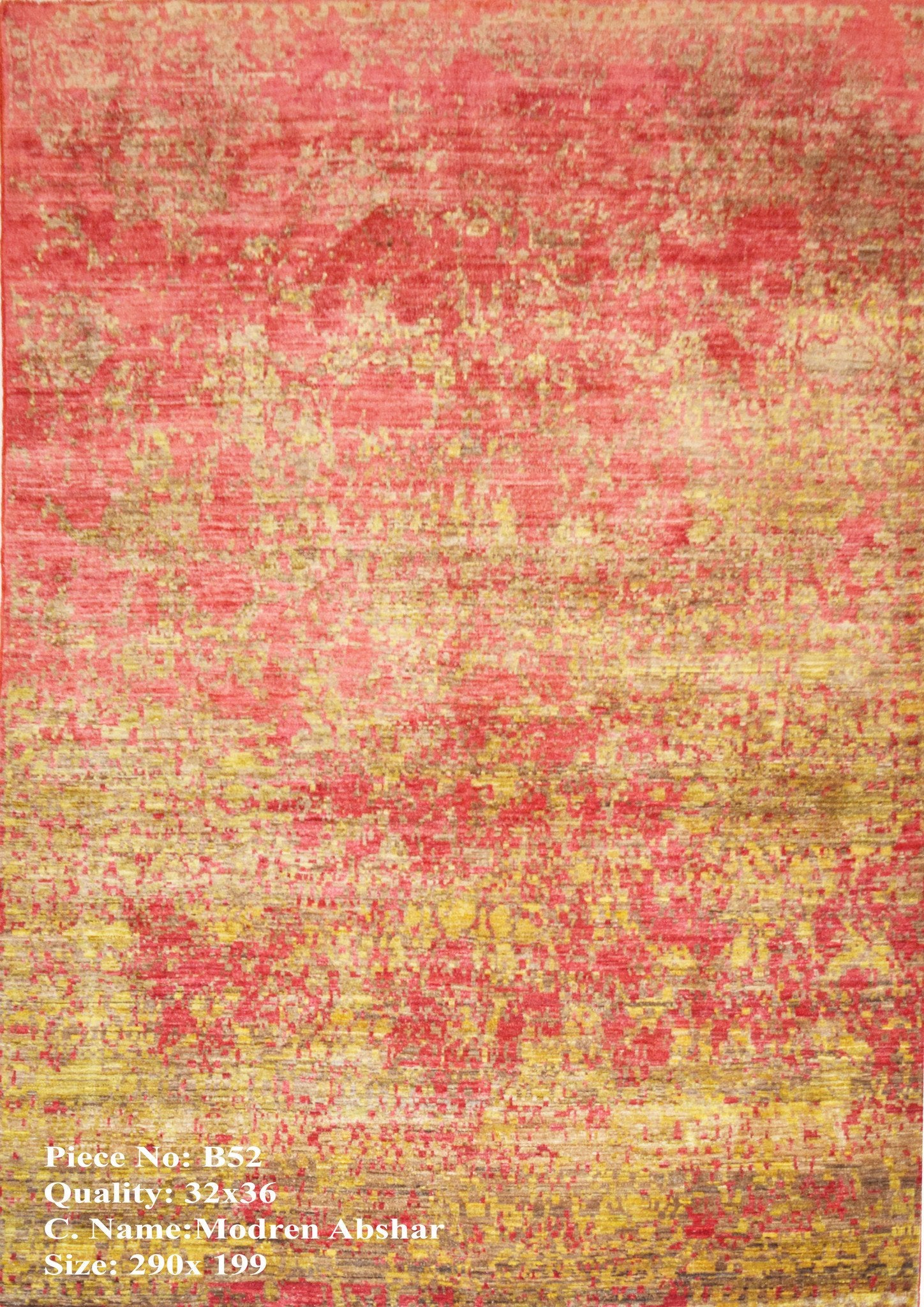 Jackson Pollock Geïnspireerde Chobi Tapijt 290x199 - Omid Carpets
