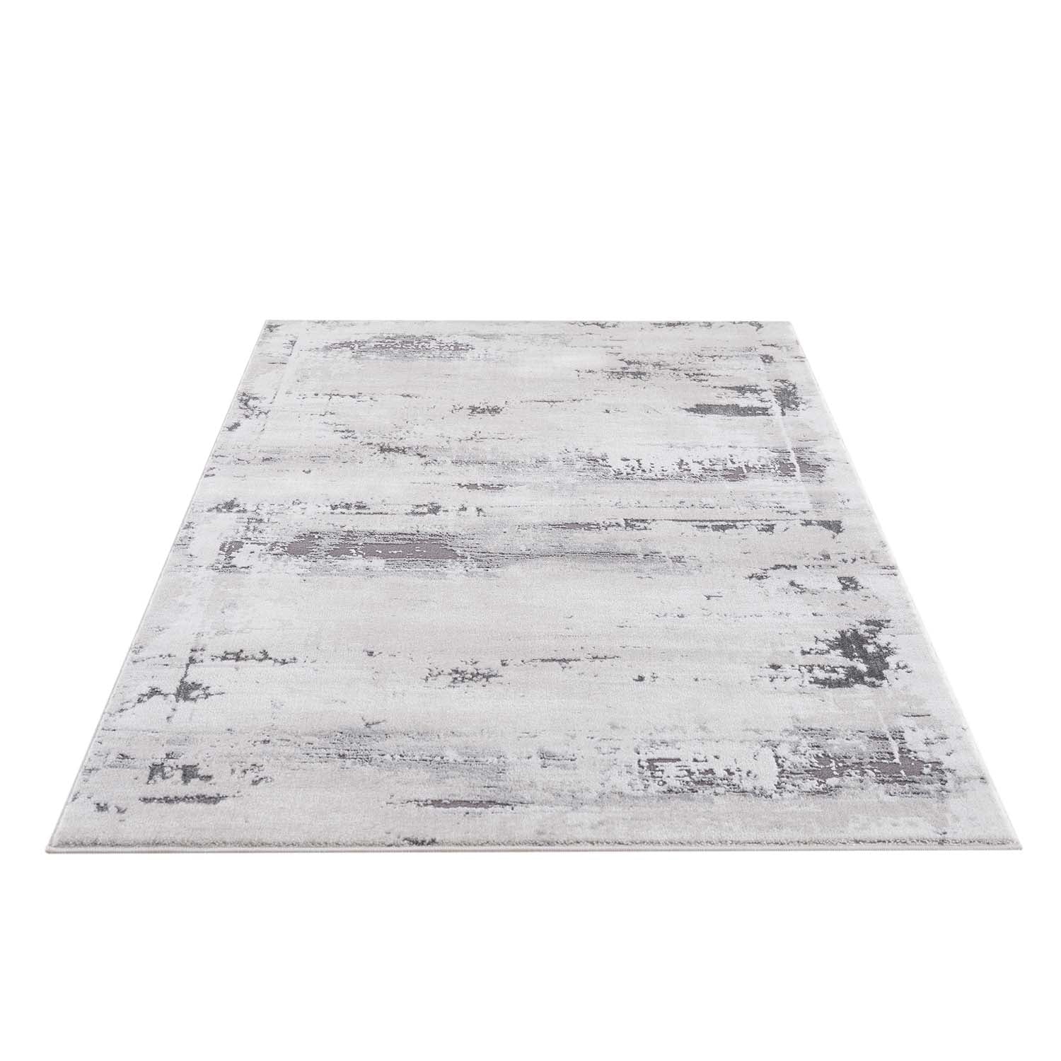 Grijs Tapijt Laagpolig Vloerkleed - Omid Marble Love